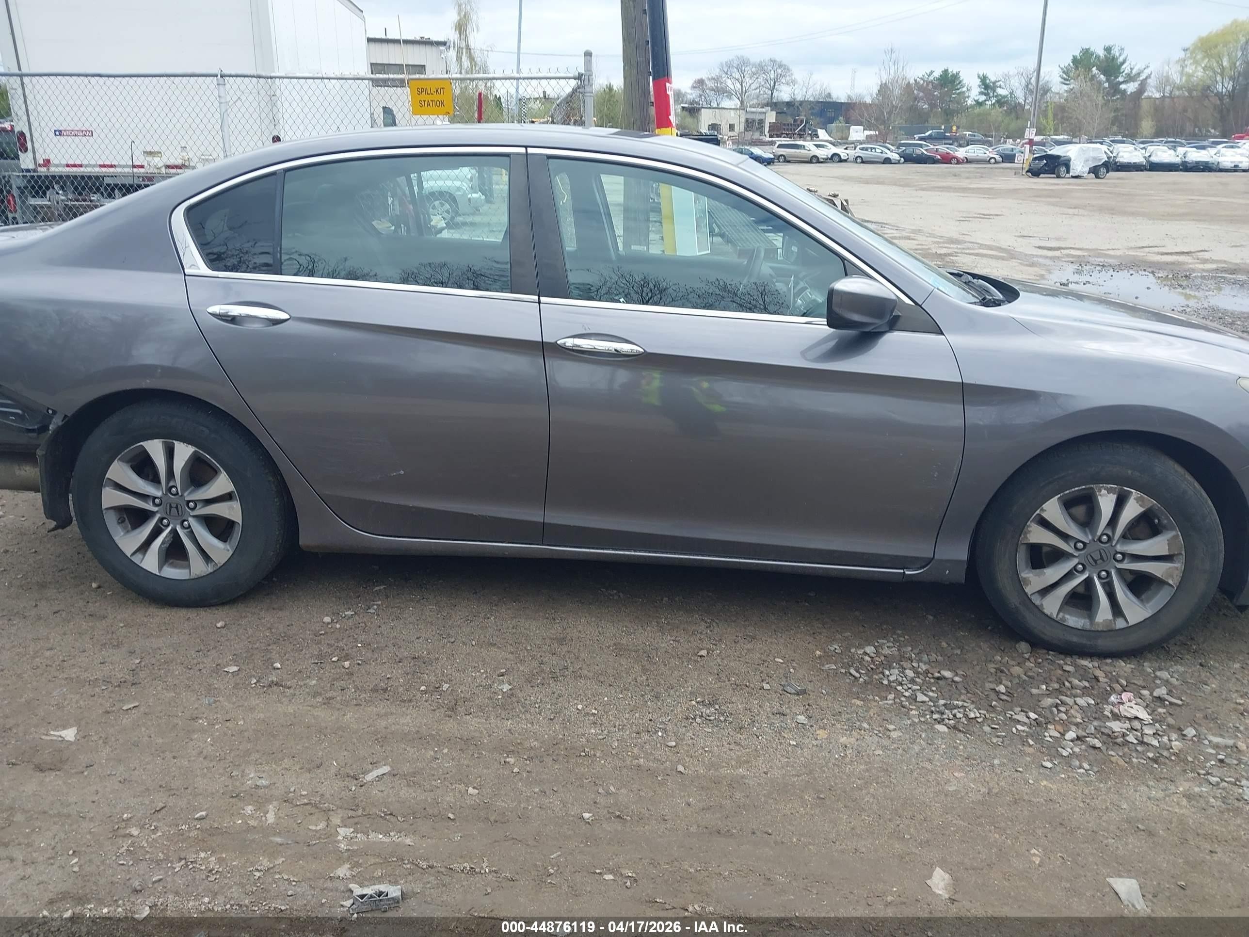 2015 Honda Accord Lx Gray vin: 1HGCR2F32FA080048
