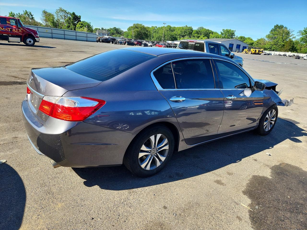 2015 Honda Accord Lx Gray vin: 1HGCR2F32FA084634