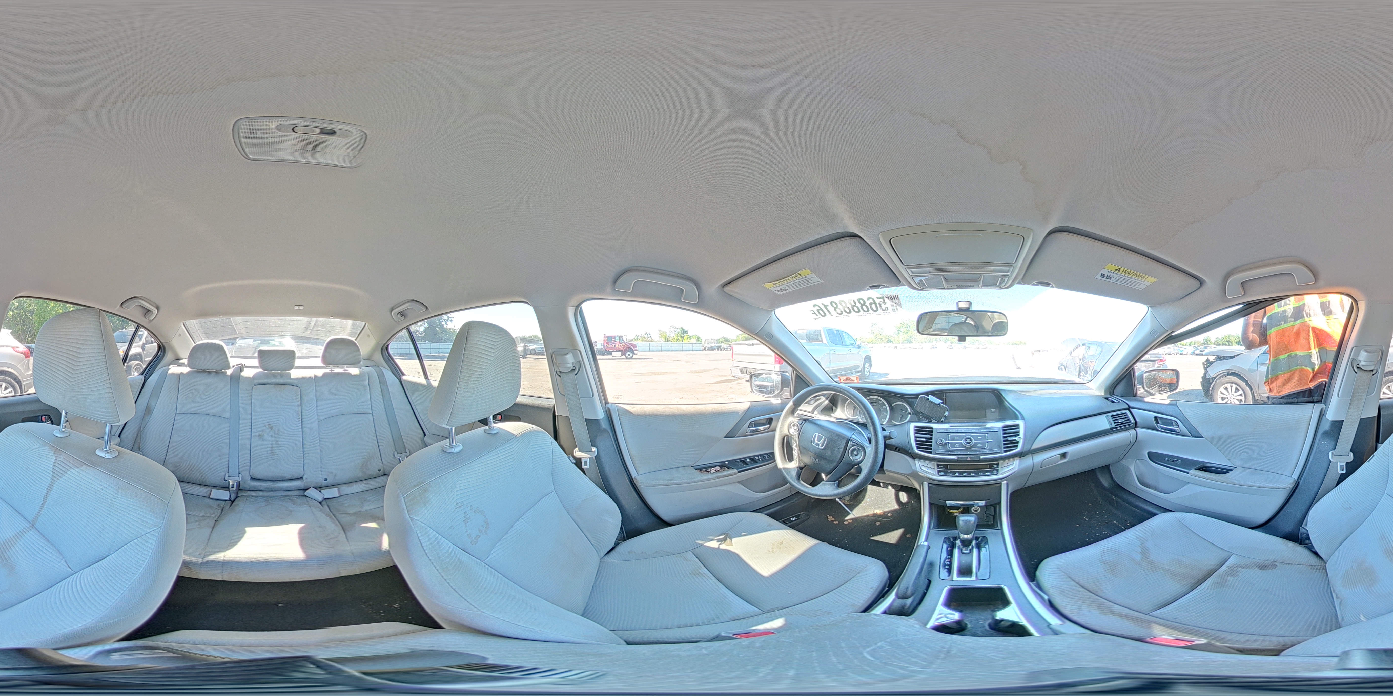 2015 Honda Accord Lx Gray vin: 1HGCR2F32FA084634