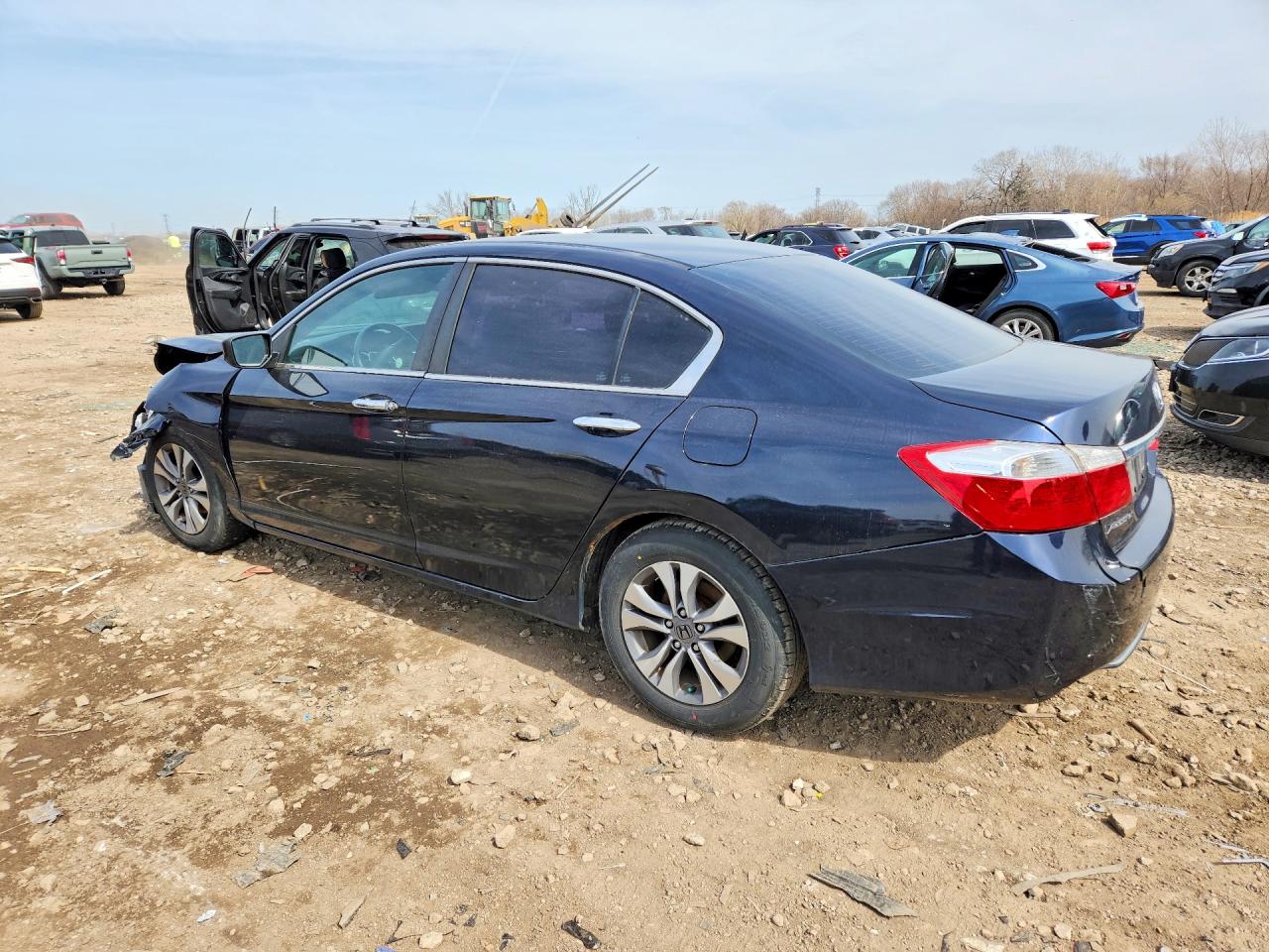 2015 Honda Accord Lx Blue vin: 1HGCR2F32FA090904