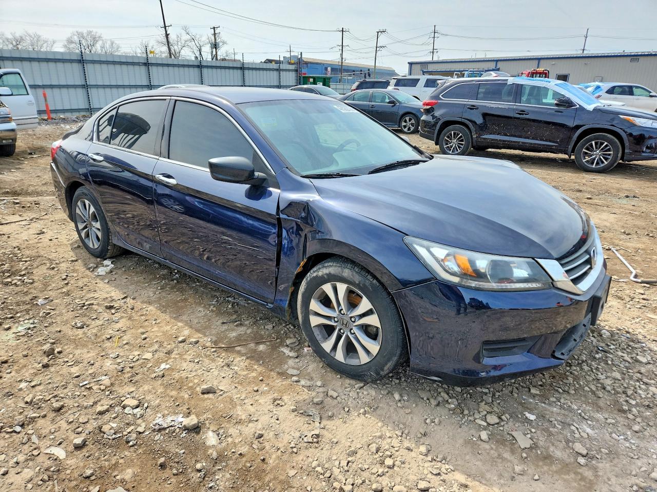 2015 Honda Accord Lx Blue vin: 1HGCR2F32FA090904