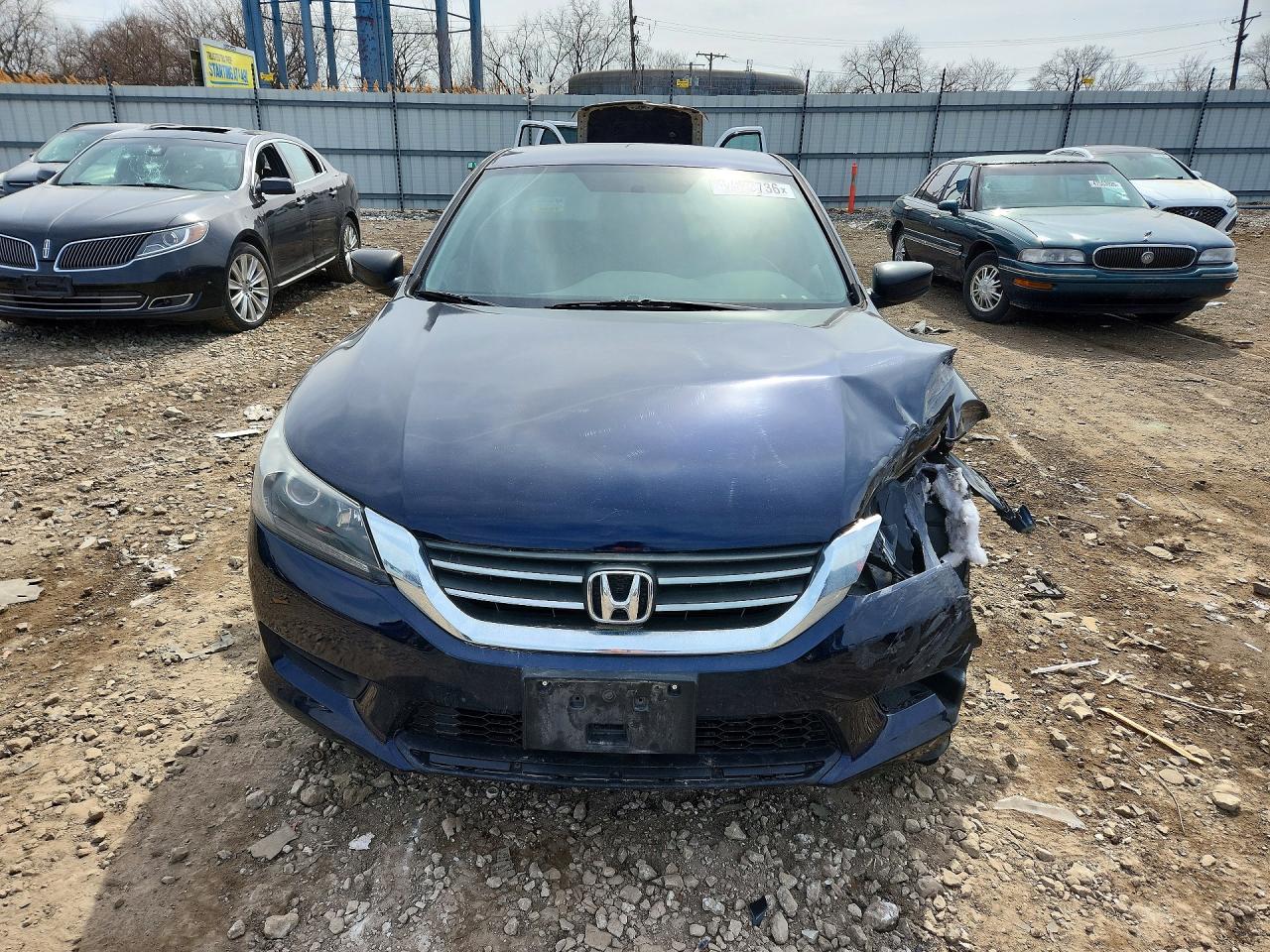 2015 Honda Accord Lx Blue vin: 1HGCR2F32FA090904