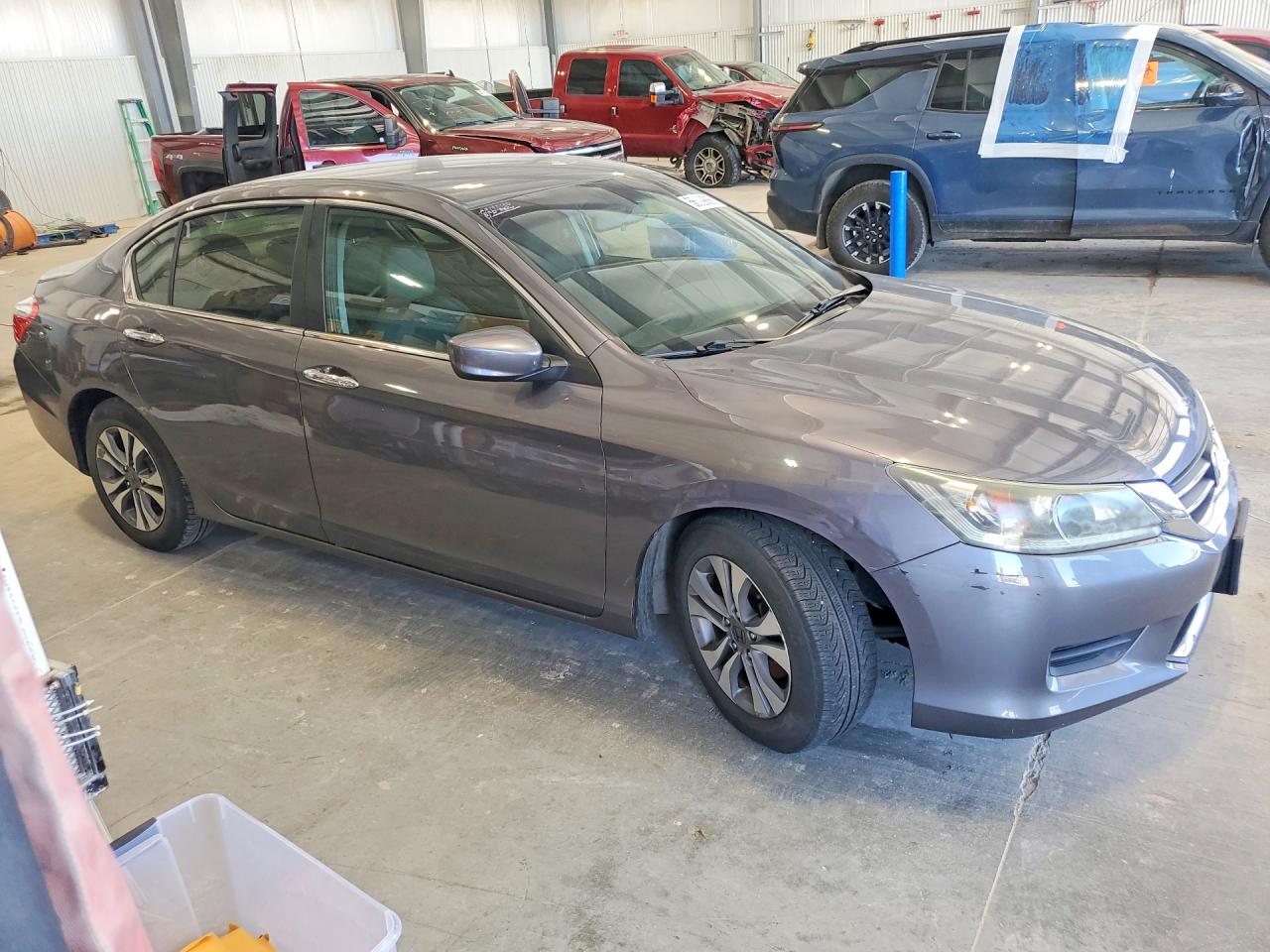 2015 Honda Accord Lx Gray vin: 1HGCR2F32FA106583