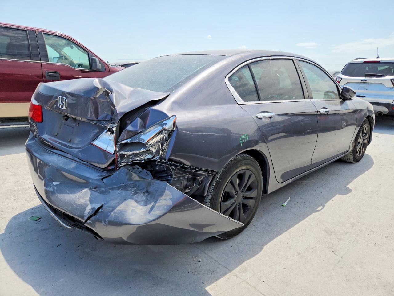 2015 Honda Accord Lx Gray vin: 1HGCR2F32FA153810