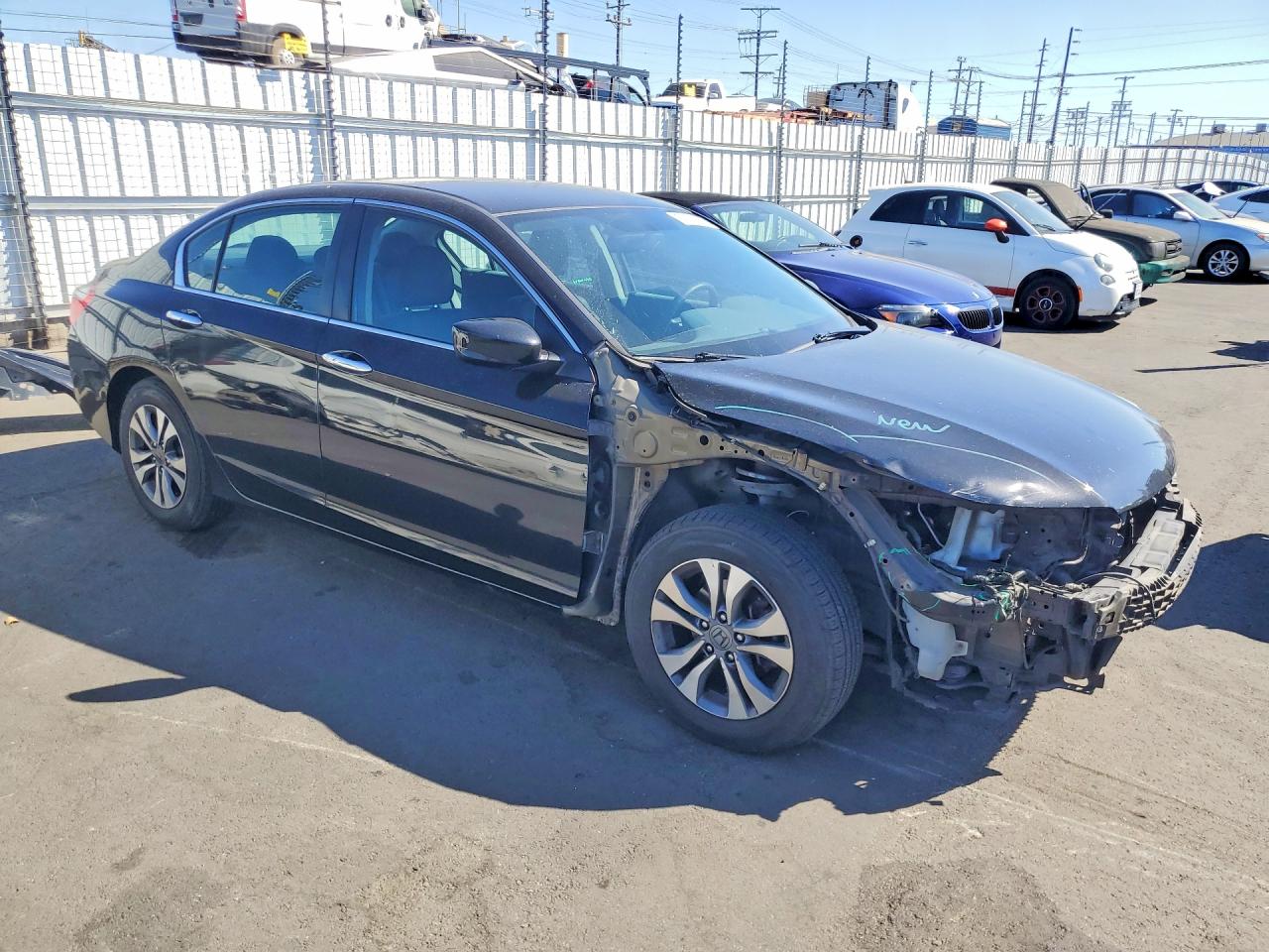 2015 Honda Accord Lx Black vin: 1HGCR2F32FA158263