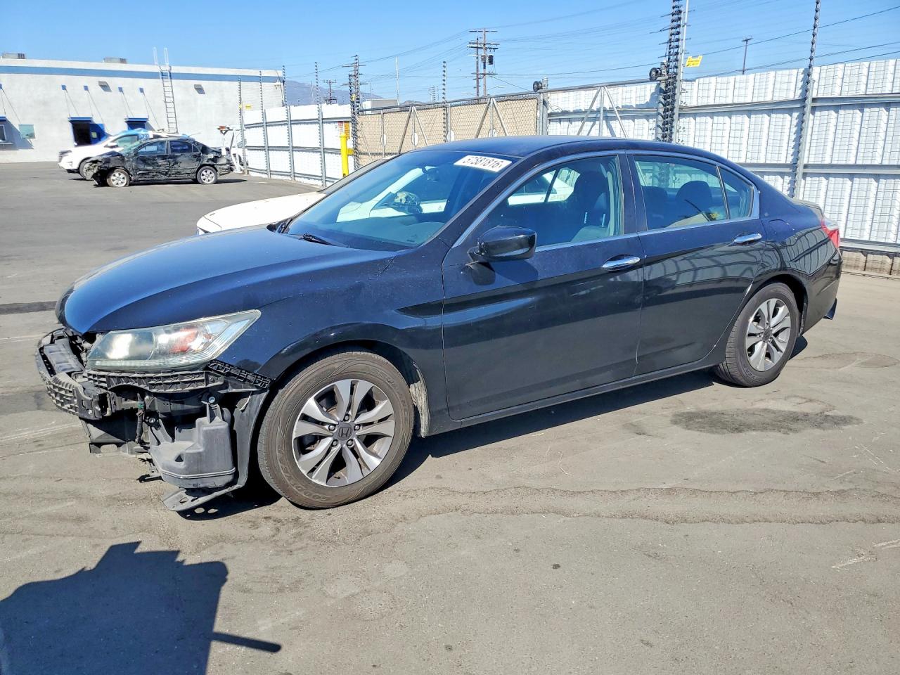 2015 Honda Accord Lx Black vin: 1HGCR2F32FA158263
