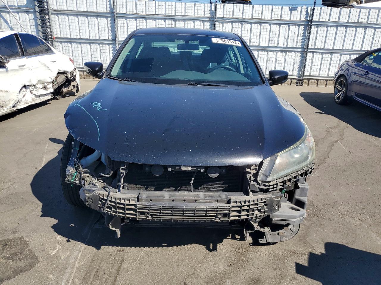 2015 Honda Accord Lx Black vin: 1HGCR2F32FA158263
