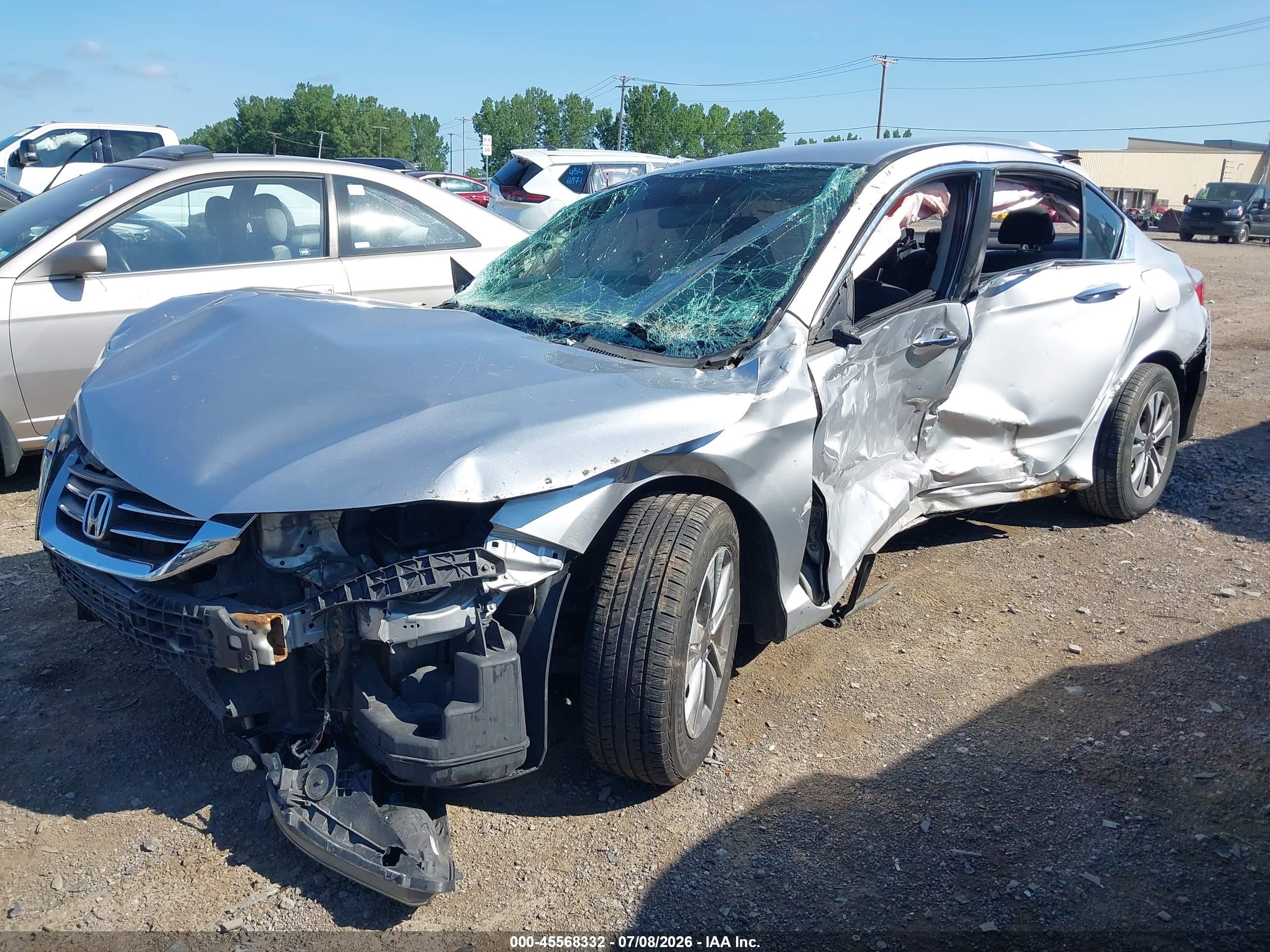 2015 Honda Accord Lx Silver vin: 1HGCR2F32FA160949