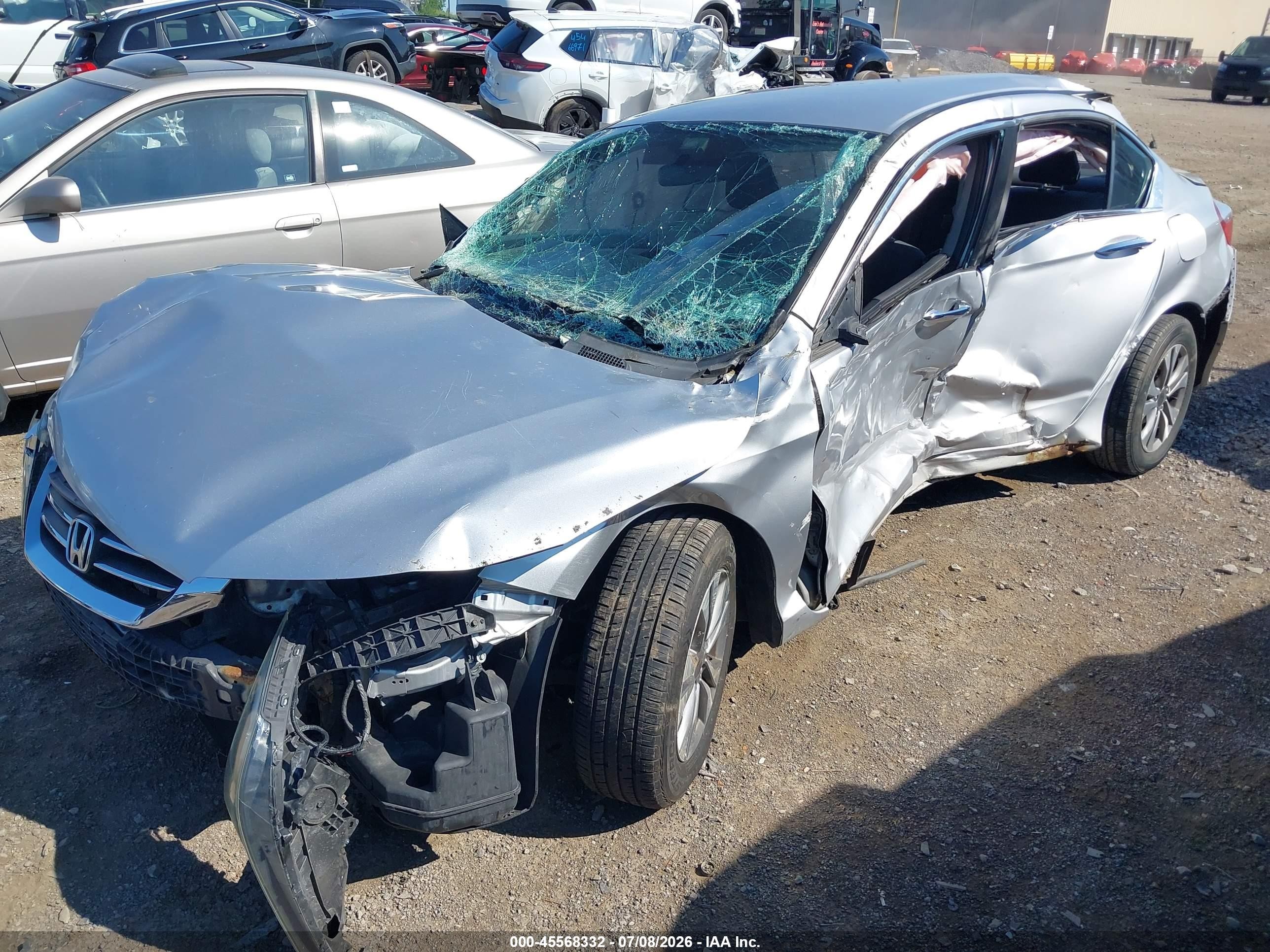 2015 Honda Accord Lx Silver vin: 1HGCR2F32FA160949