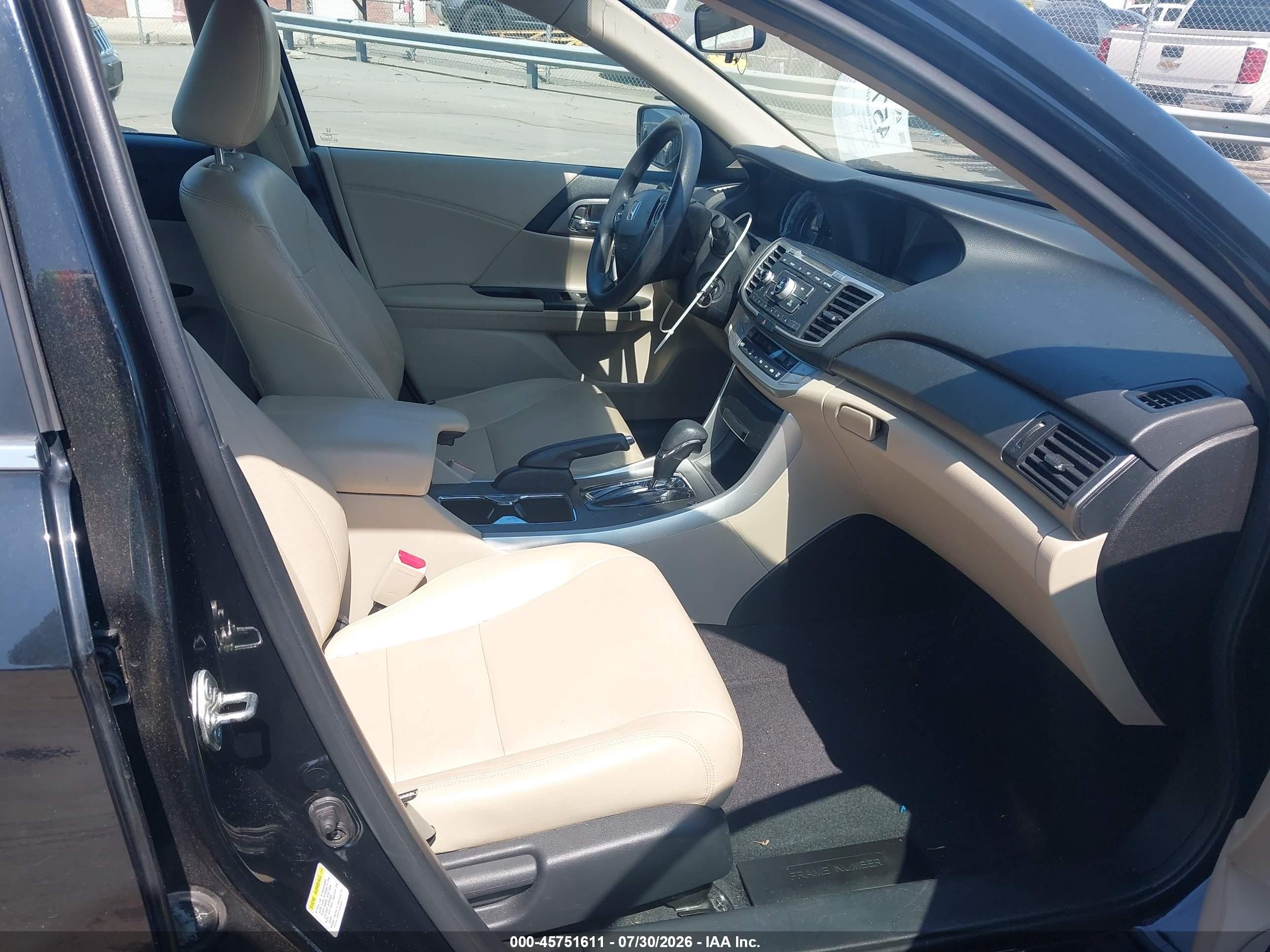 2015 Honda Accord Lx Black vin: 1HGCR2F32FA176195