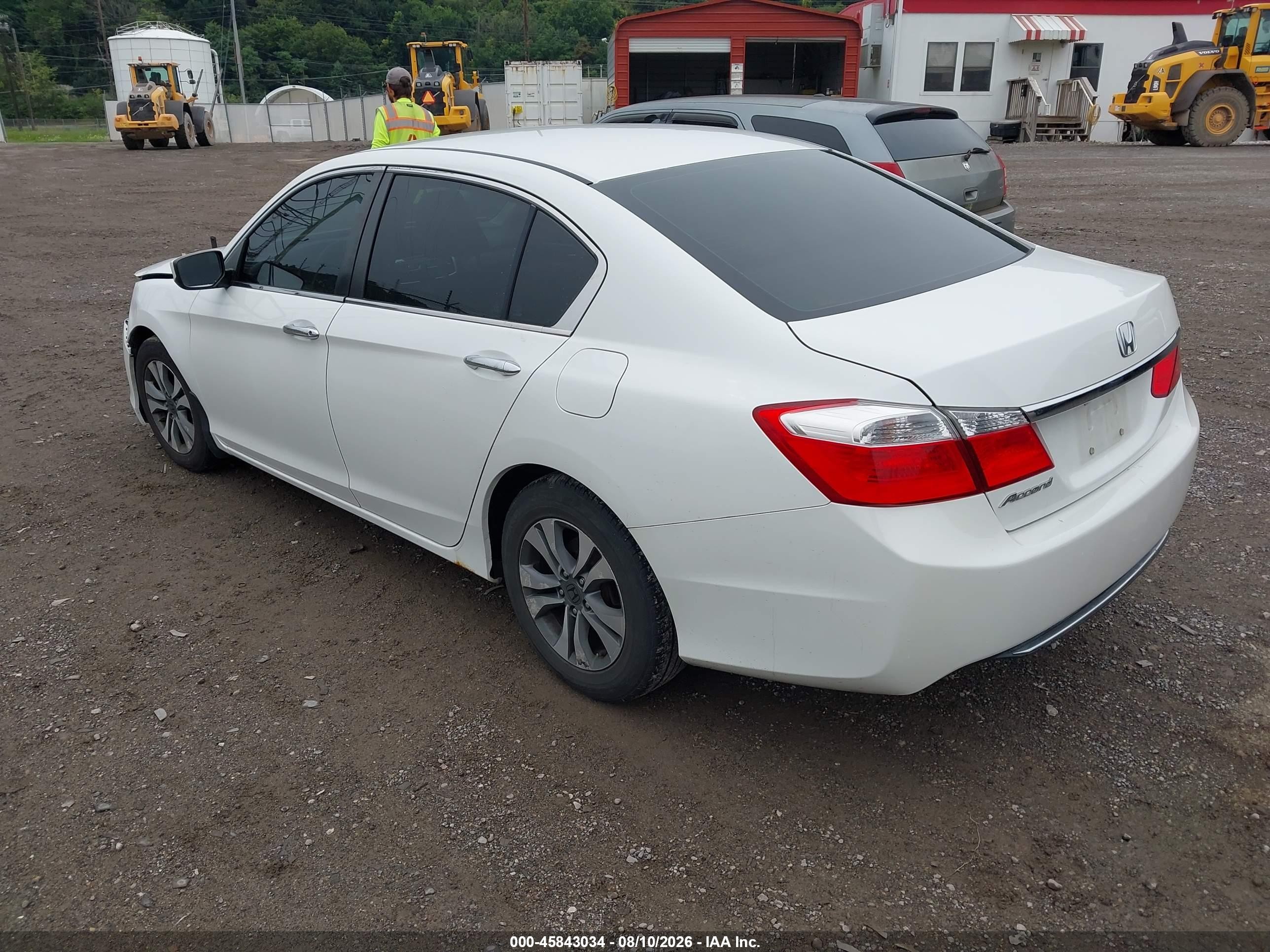 2015 Honda Accord Lx Белый vin: 1HGCR2F32FA190338
