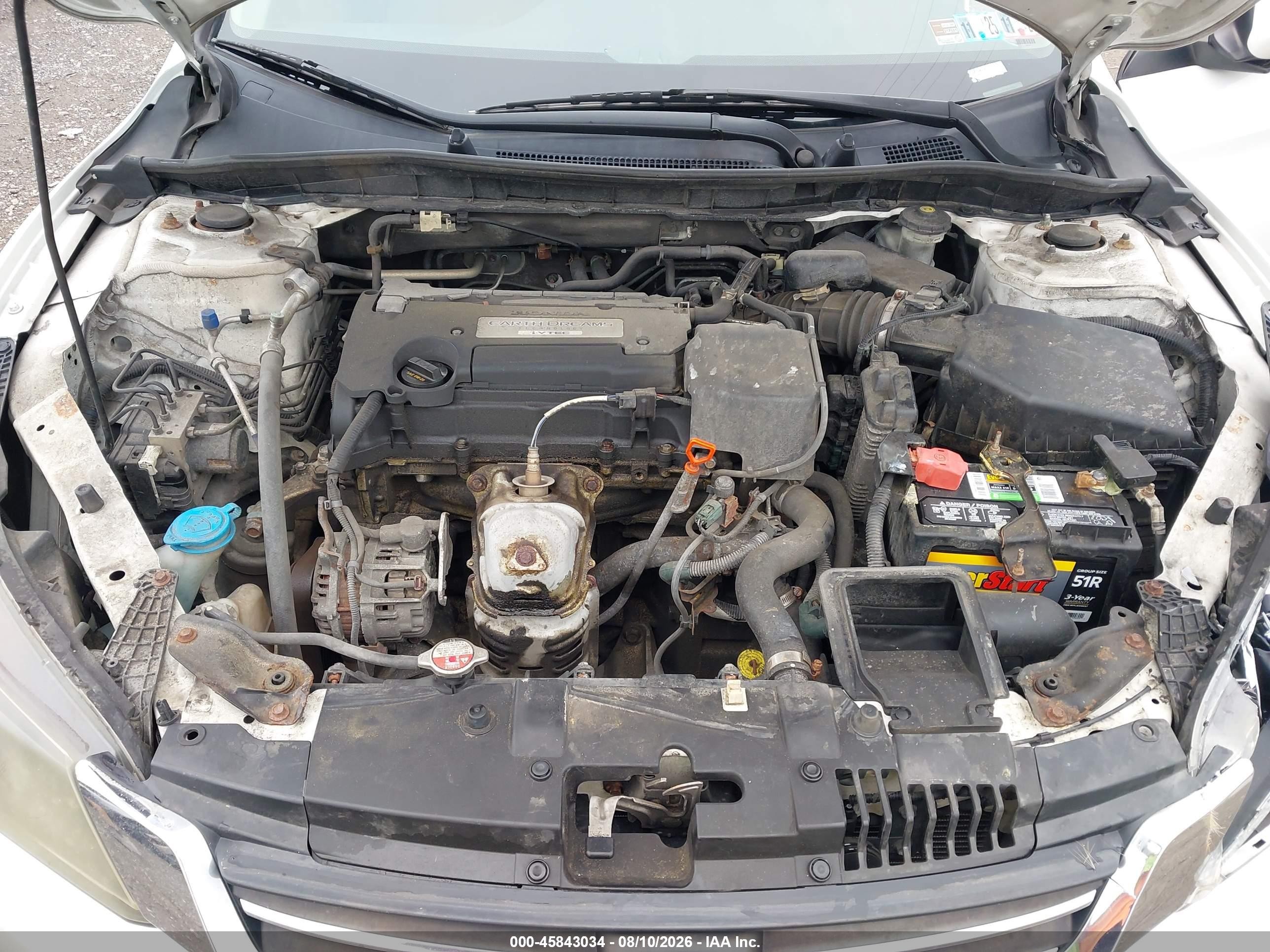 2015 Honda Accord Lx Белый vin: 1HGCR2F32FA190338