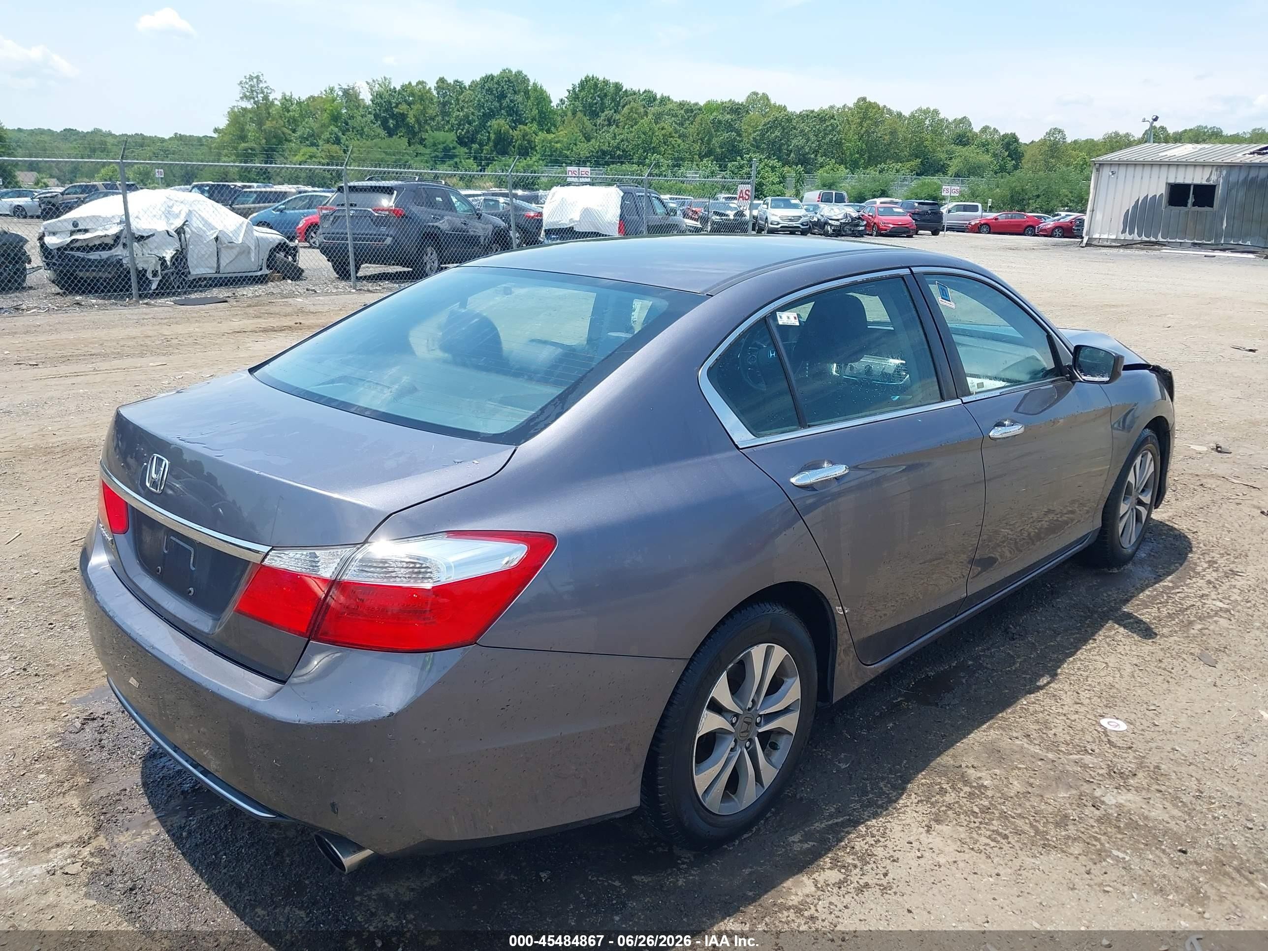 2015 Honda Accord Lx Gray vin: 1HGCR2F32FA200690