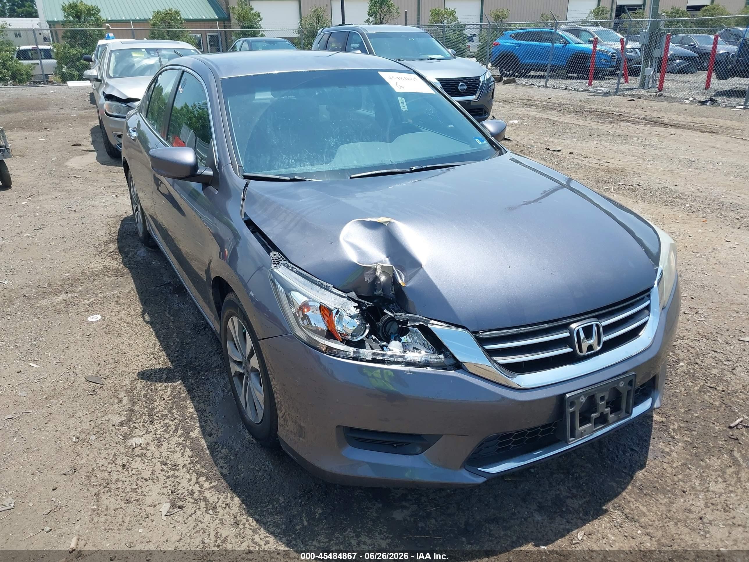 2015 Honda Accord Lx Gray vin: 1HGCR2F32FA200690