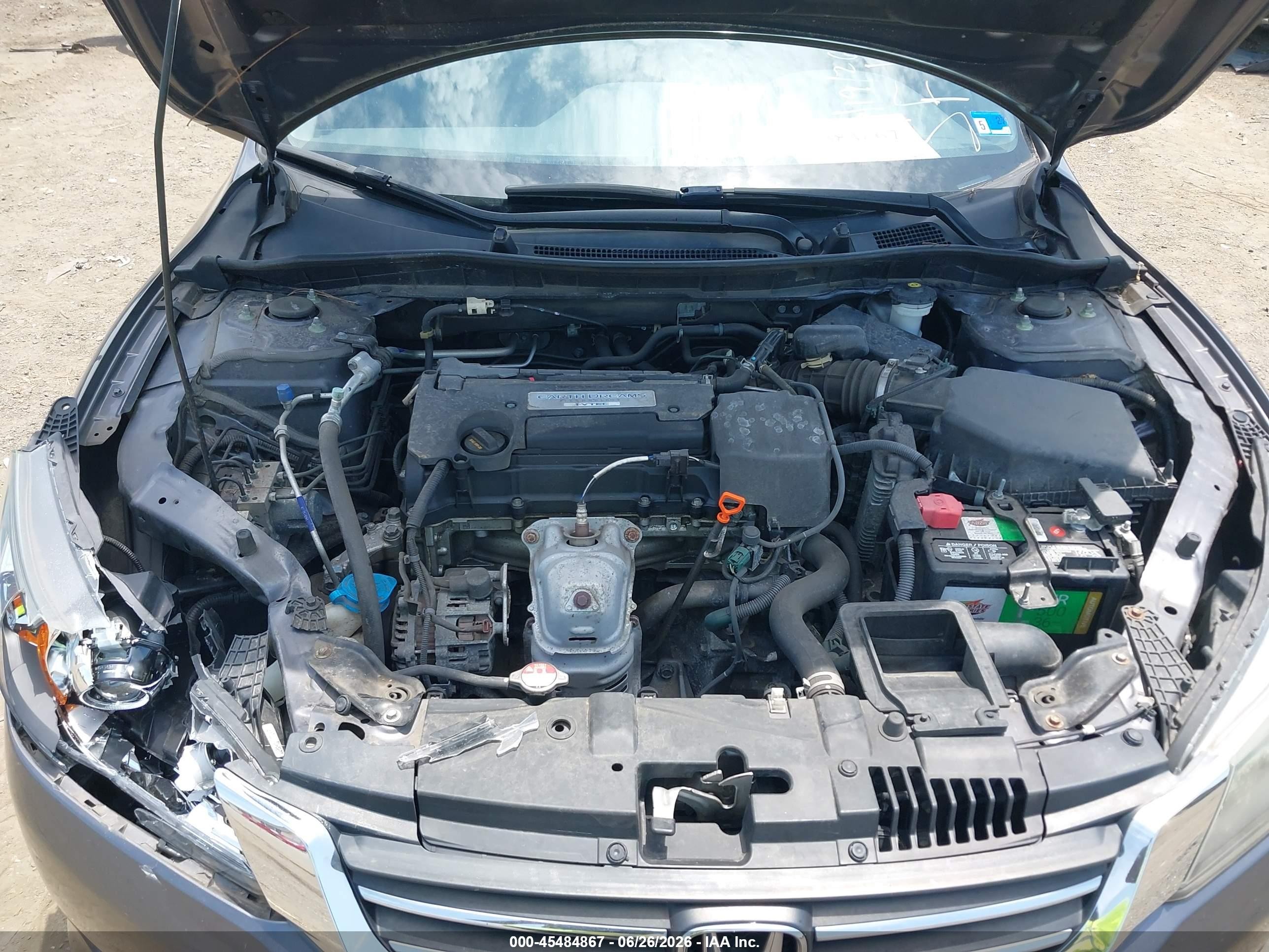 2015 Honda Accord Lx Gray vin: 1HGCR2F32FA200690