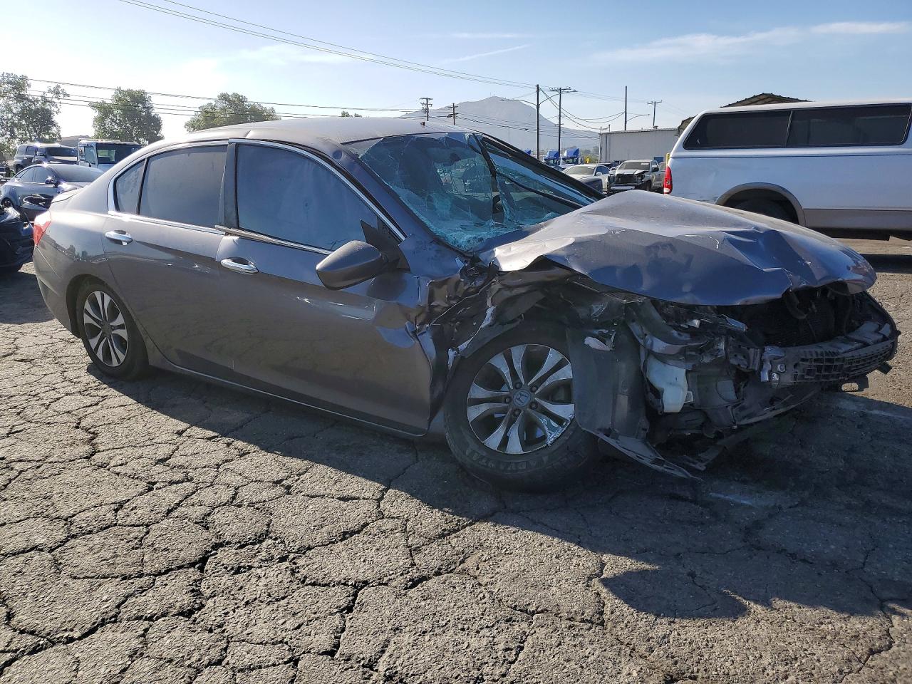 2015 Honda Accord Lx Gray vin: 1HGCR2F32FA205226