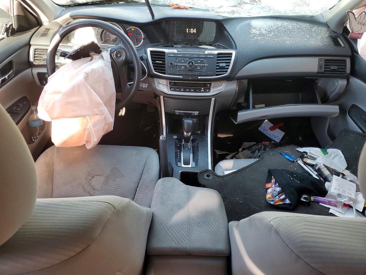 2015 Honda Accord Lx Gray vin: 1HGCR2F32FA205226