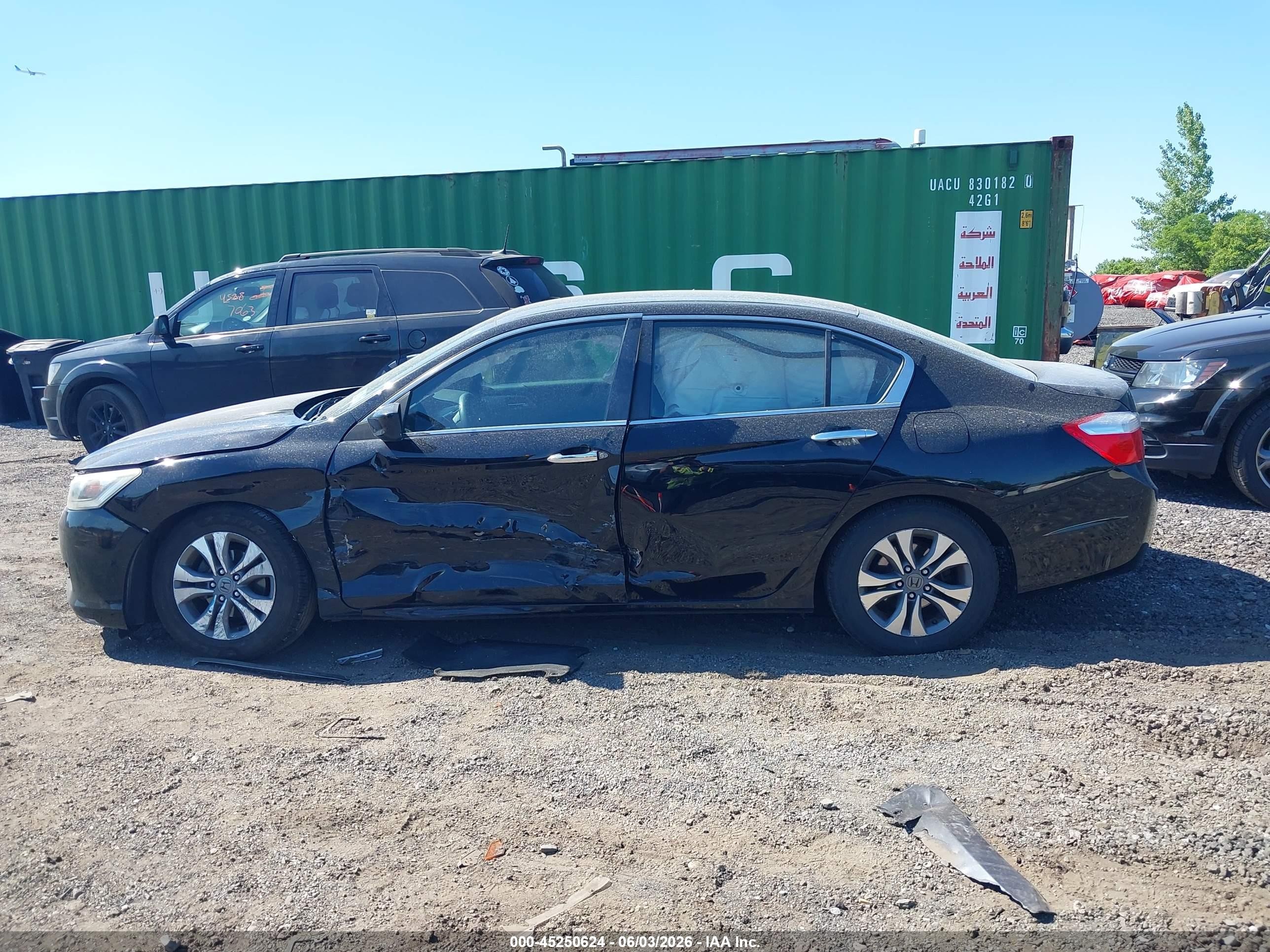 2015 Honda Accord Lx Черный vin: 1HGCR2F32FA209776