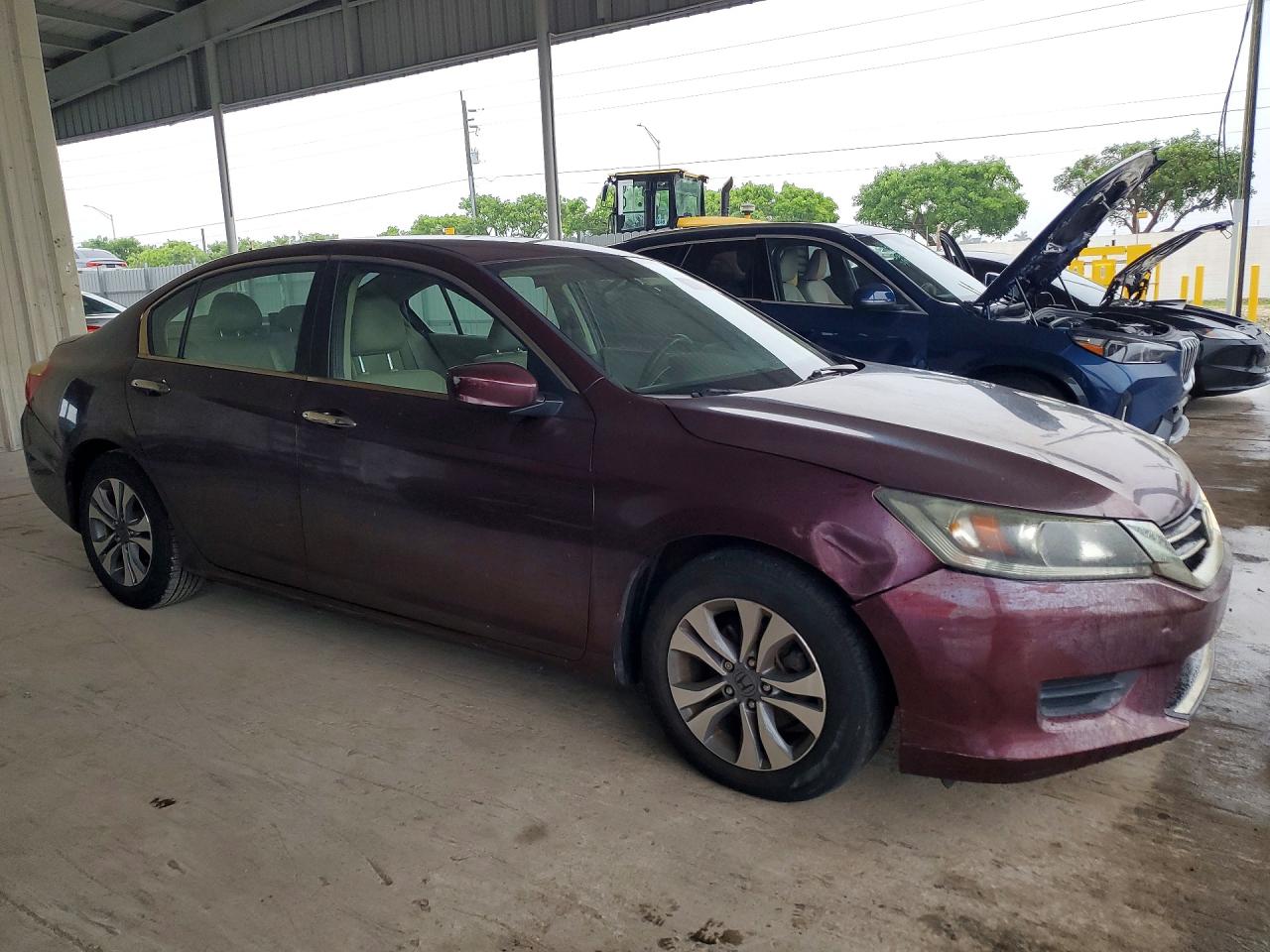 2015 Honda Accord Lx Burgundy vin: 1HGCR2F32FA209938