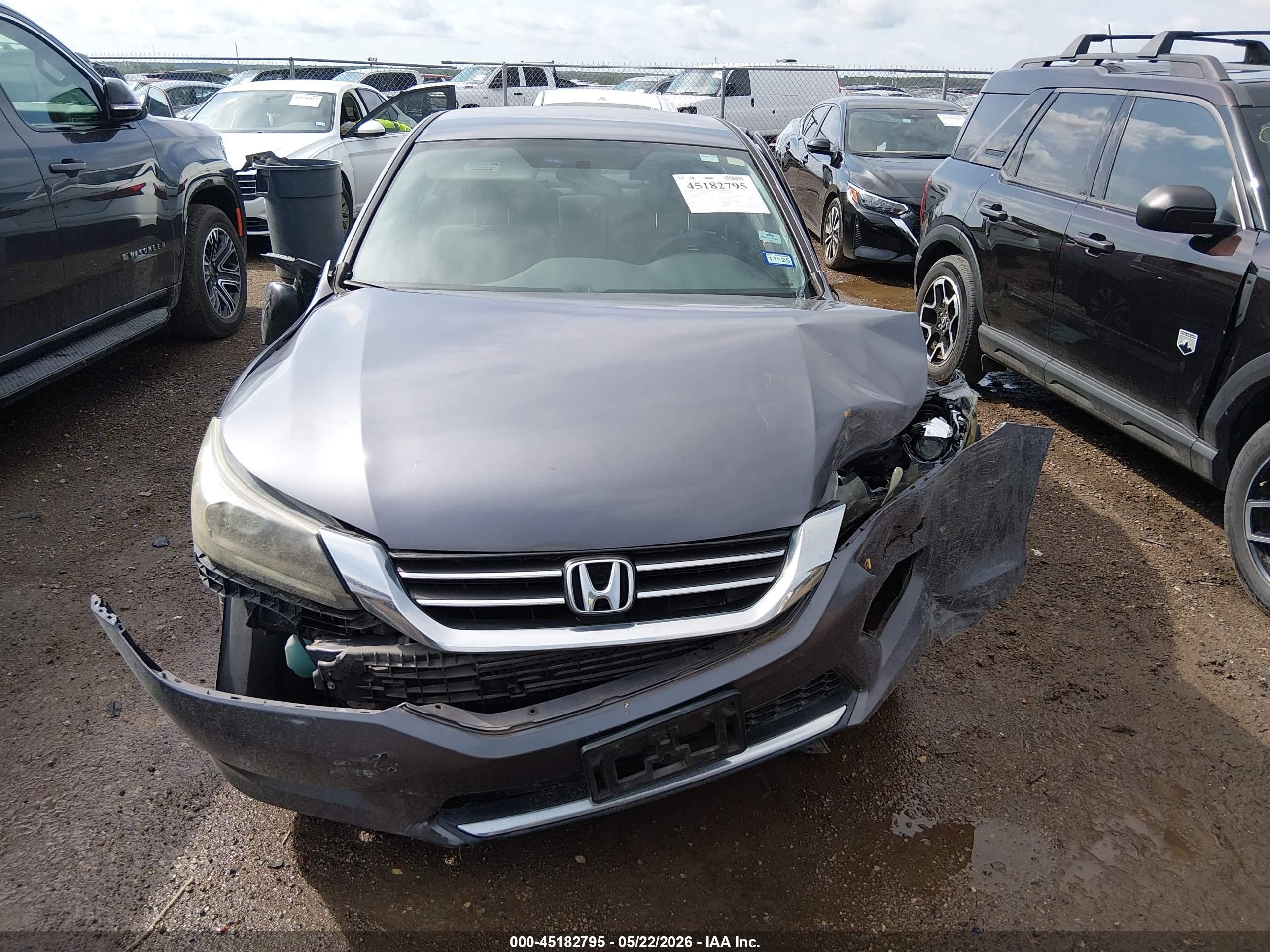 2015 Honda Accord Lx Gray vin: 1HGCR2F32FA231163