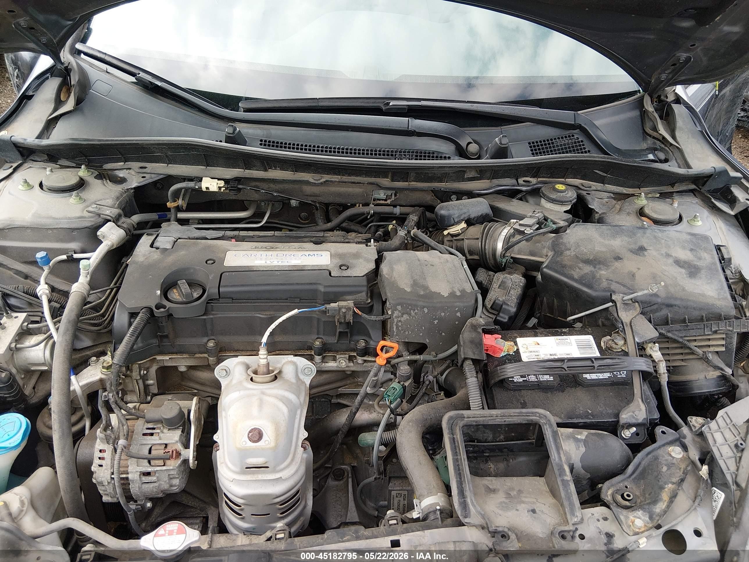 2015 Honda Accord Lx Gray vin: 1HGCR2F32FA231163