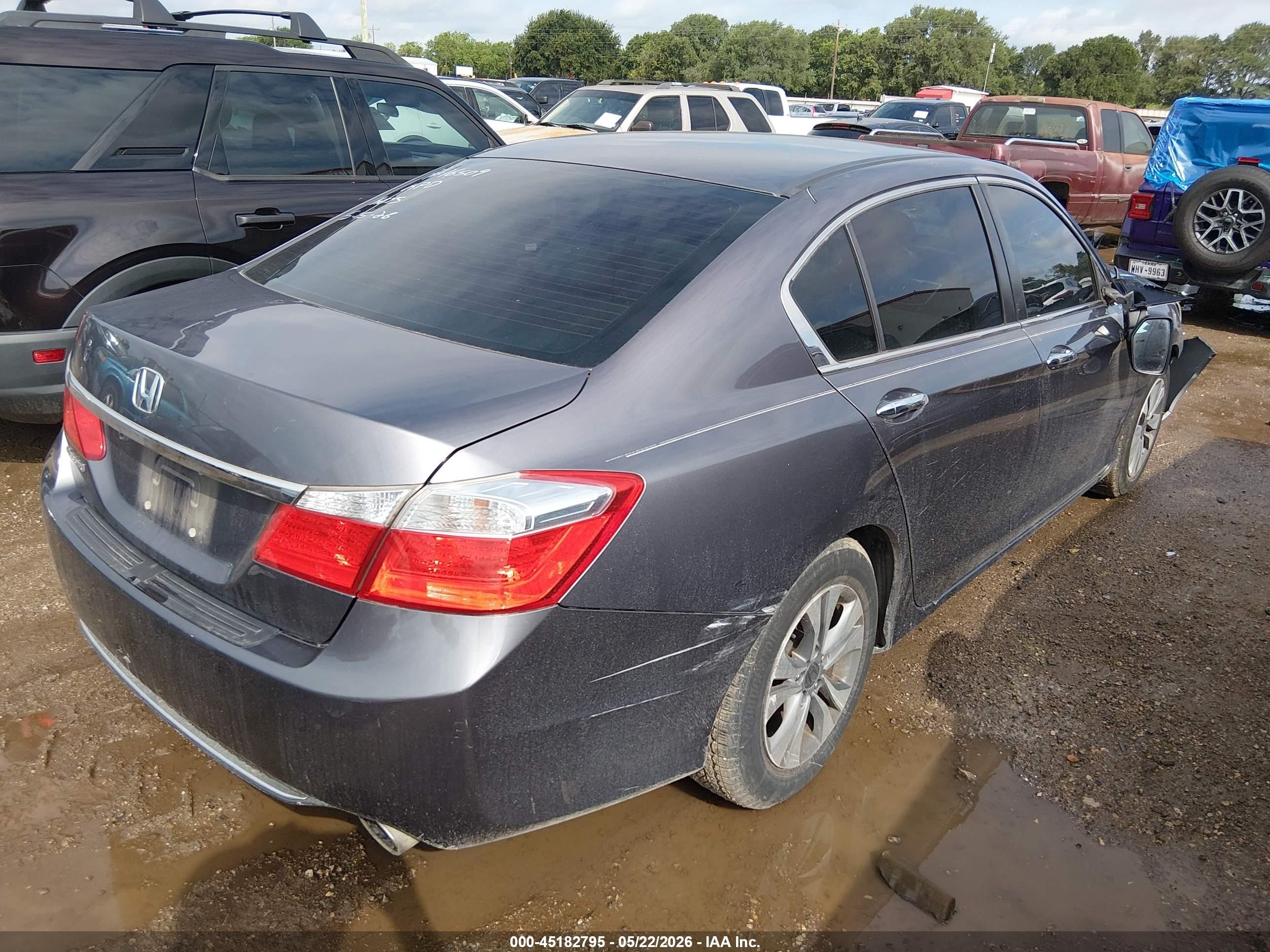 2015 Honda Accord Lx Gray vin: 1HGCR2F32FA231163