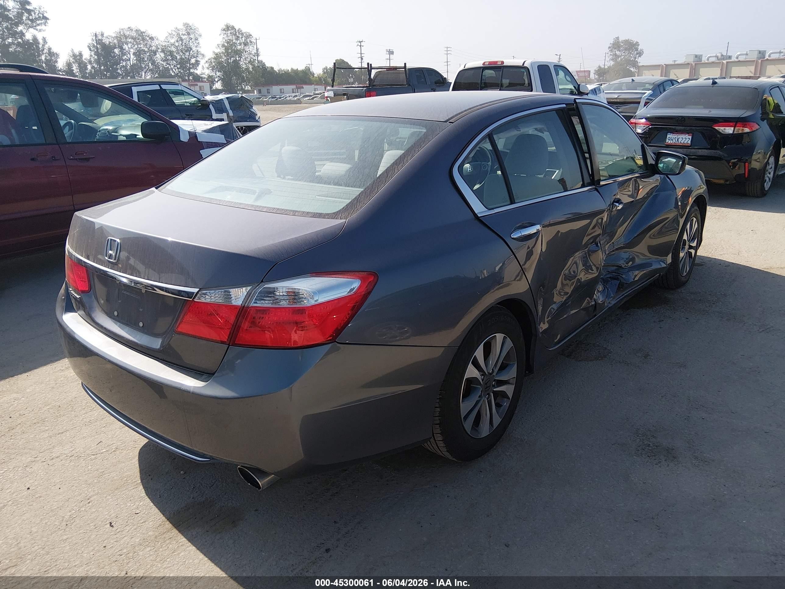 2015 Honda Accord Lx Gray vin: 1HGCR2F32FA240591