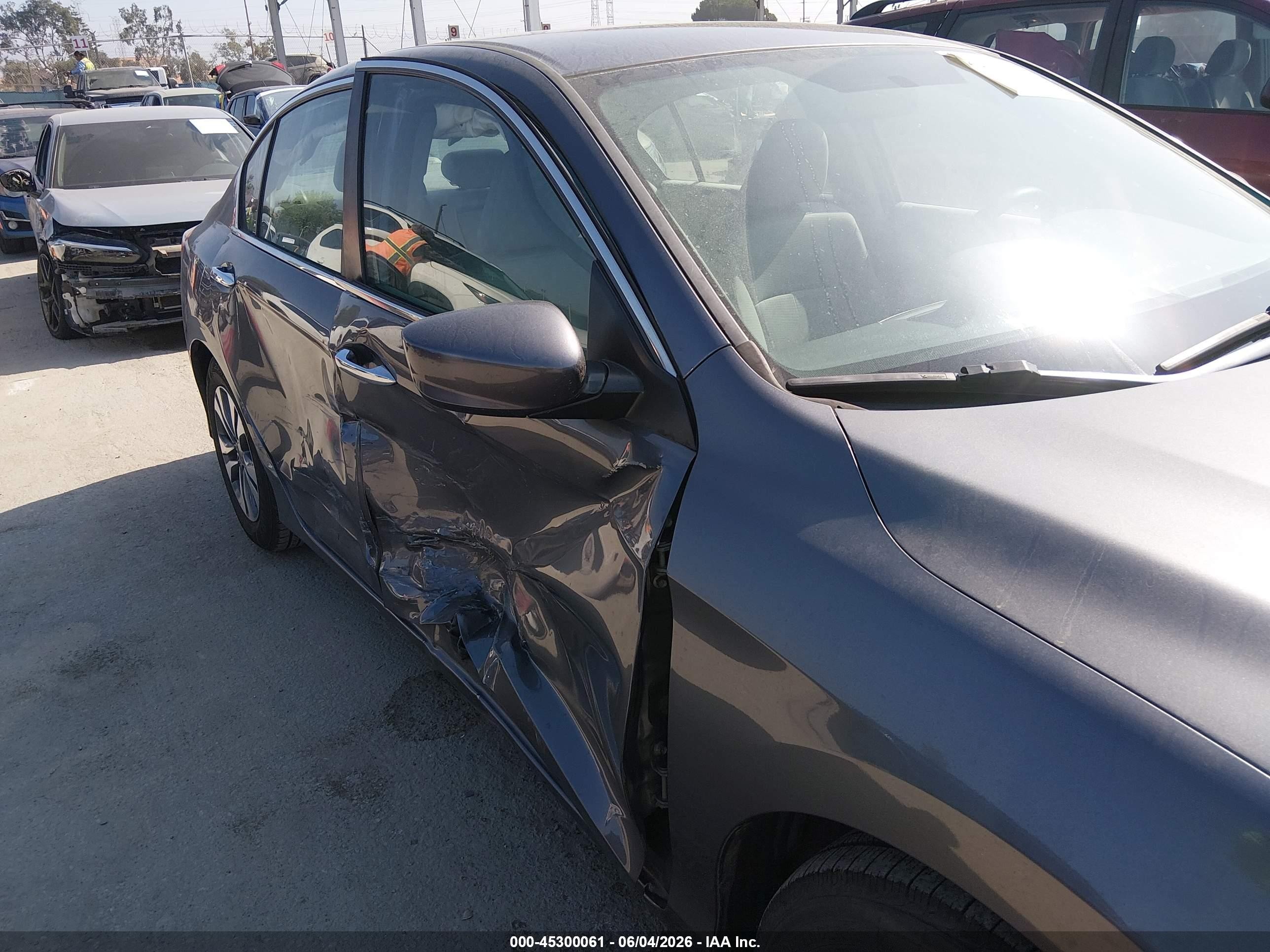 2015 Honda Accord Lx Gray vin: 1HGCR2F32FA240591