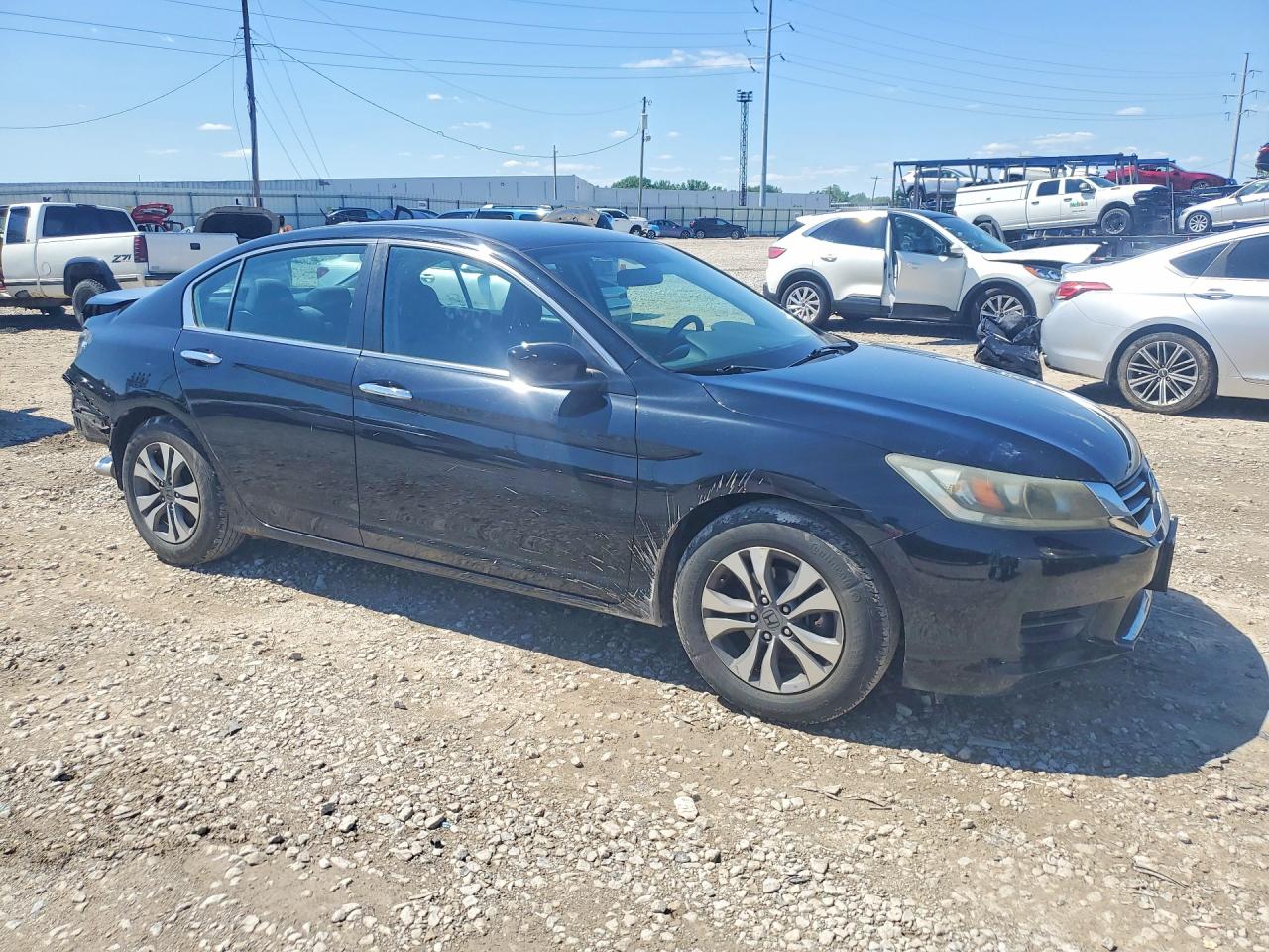 2015 Honda Accord Lx Black vin: 1HGCR2F32FA242373