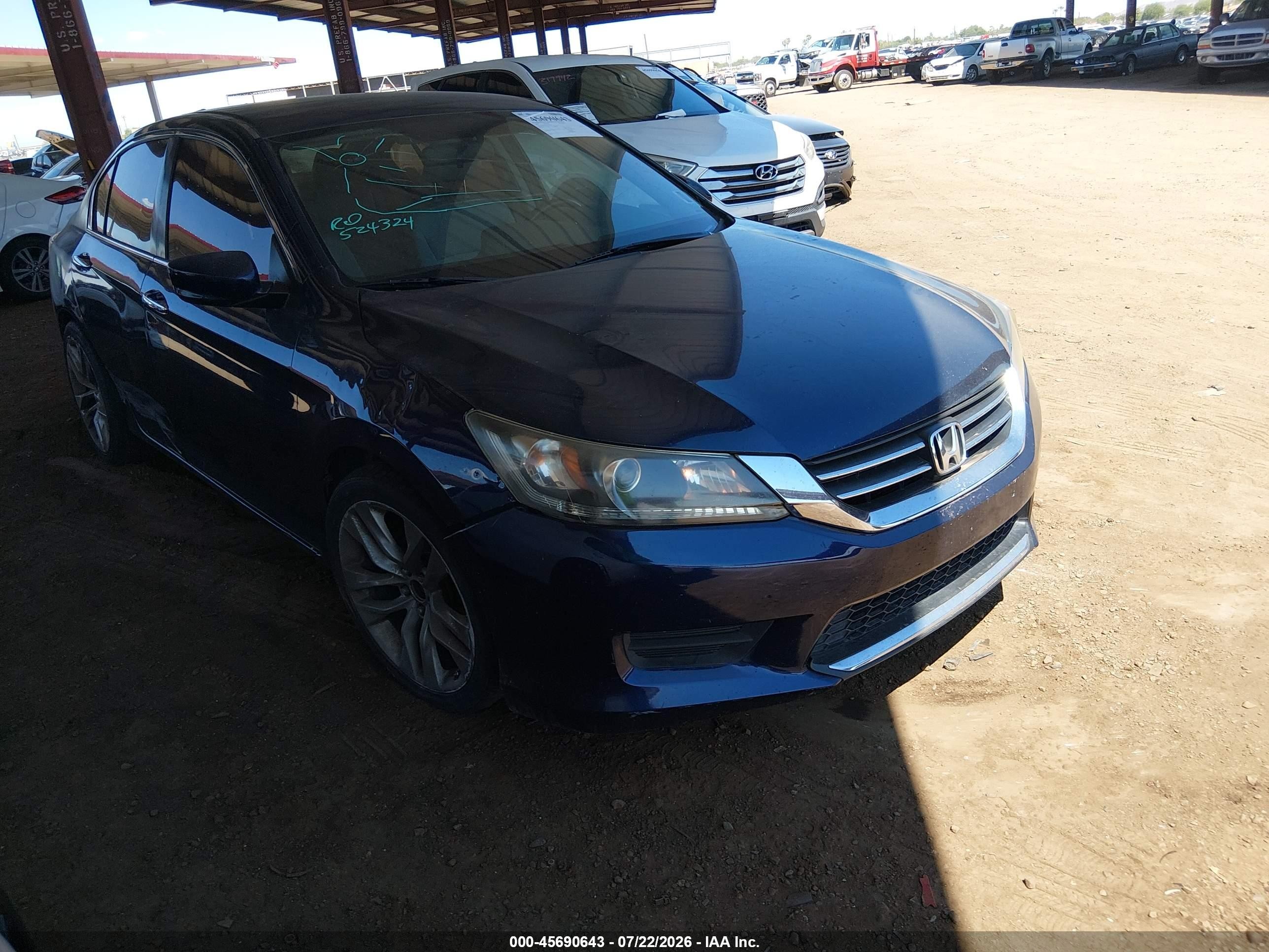 2015 Honda Accord Lx Синий vin: 1HGCR2F32FA276426