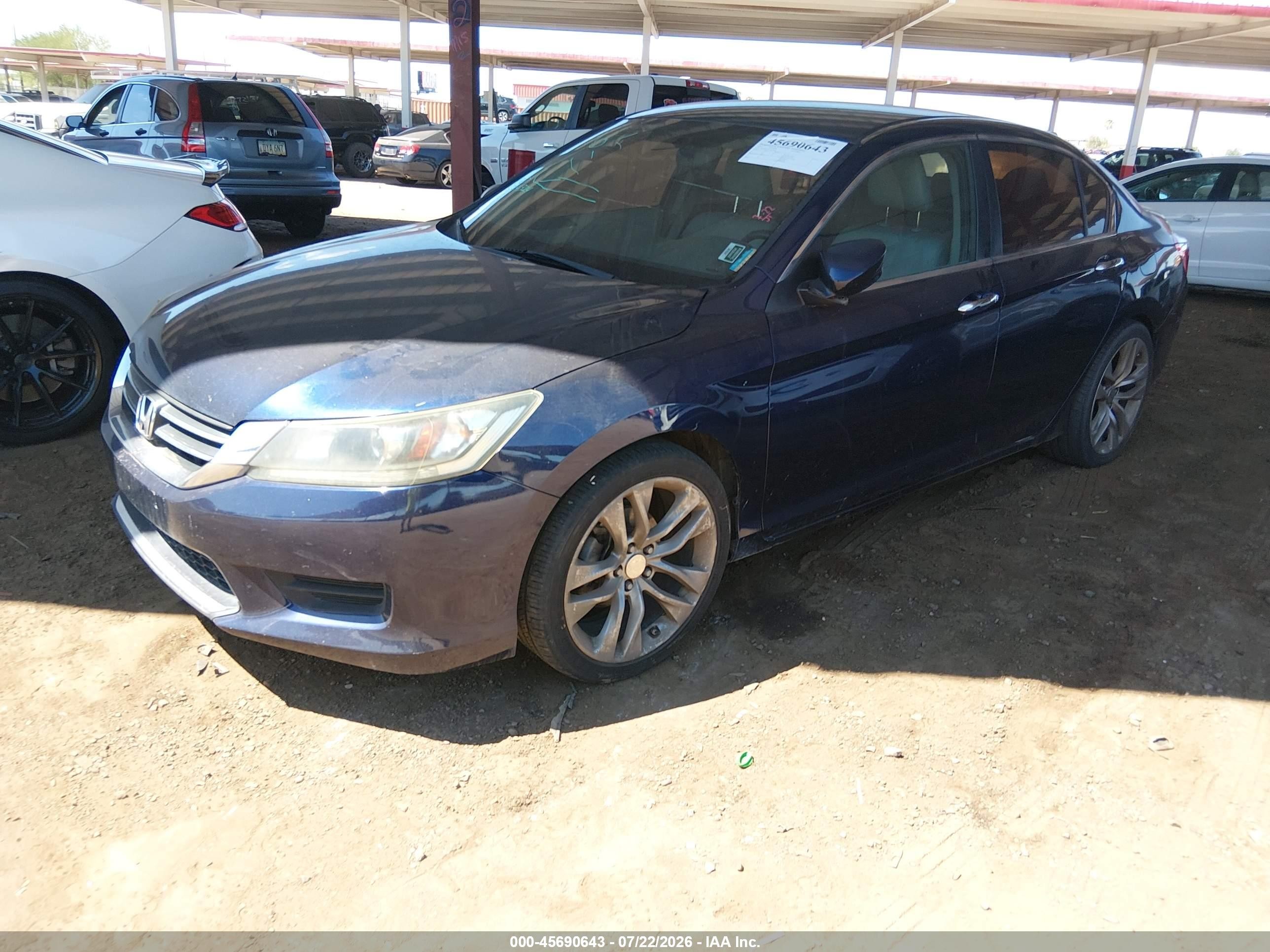 2015 Honda Accord Lx Синий vin: 1HGCR2F32FA276426