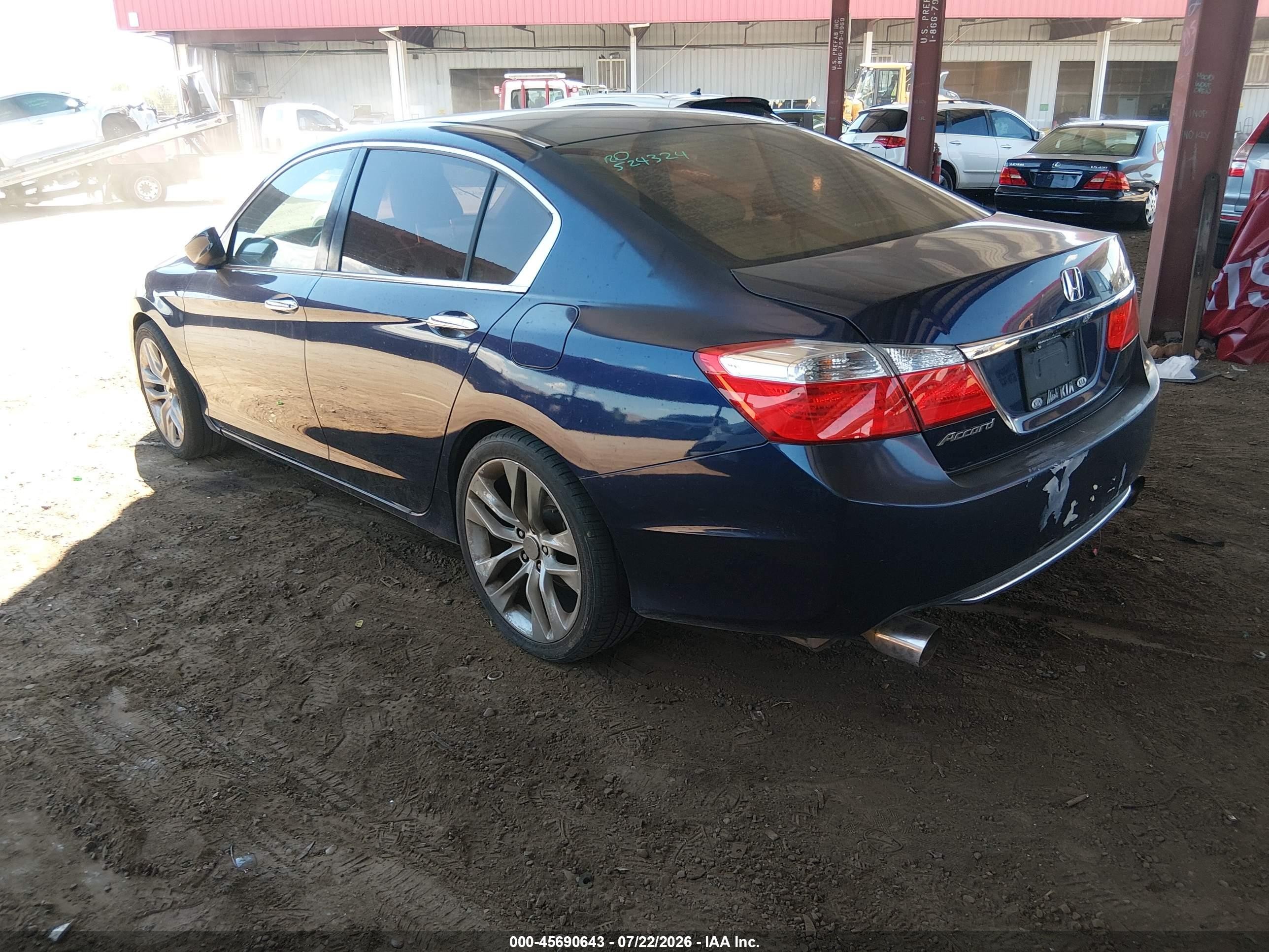 2015 Honda Accord Lx Синий vin: 1HGCR2F32FA276426
