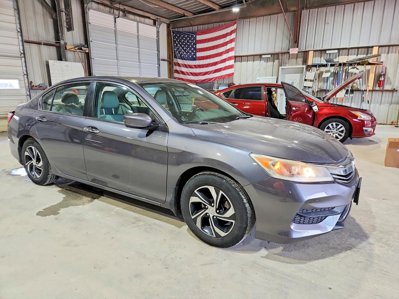 2016 Honda Accord Lx Gray vin: 1HGCR2F32GA001267