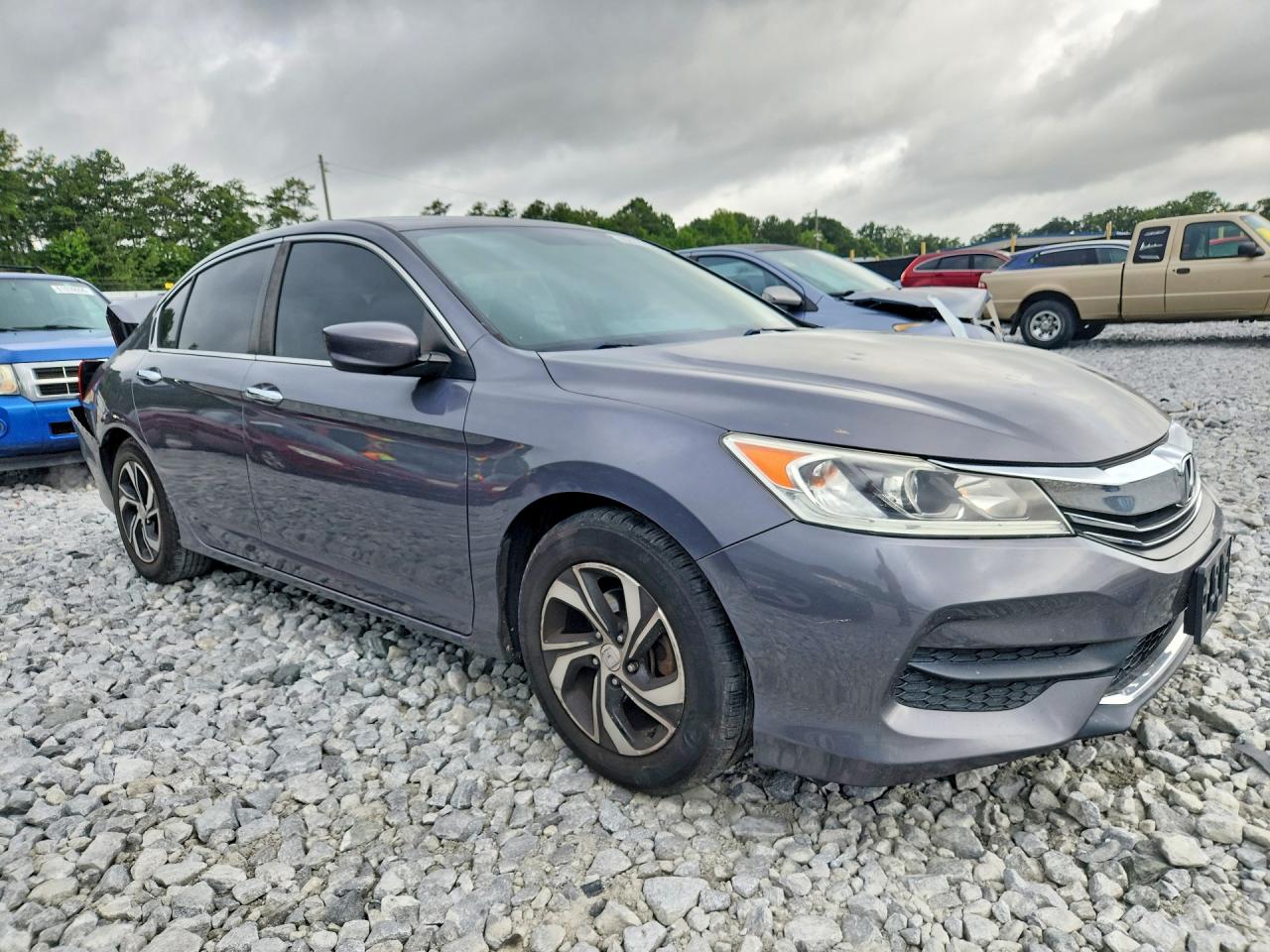 2017 Honda Accord Lx Gray vin: 1HGCR2F32HA194084