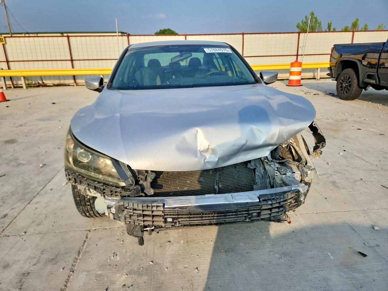 2013 Honda Accord Lx Silver vin: 1HGCR2F33DA015710