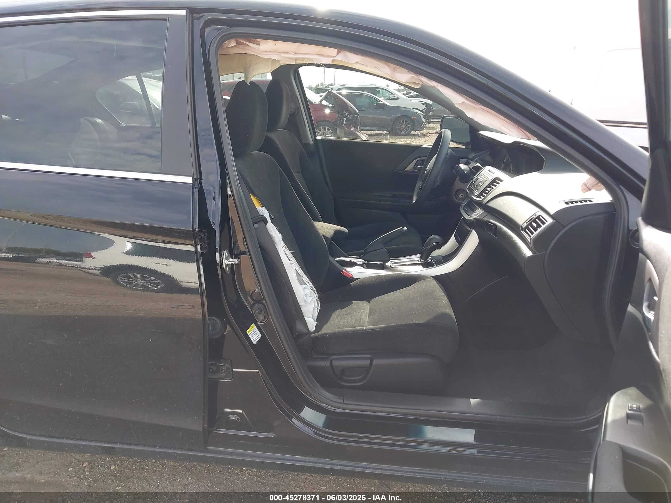 2013 Honda Accord Lx Black vin: 1HGCR2F33DA042132