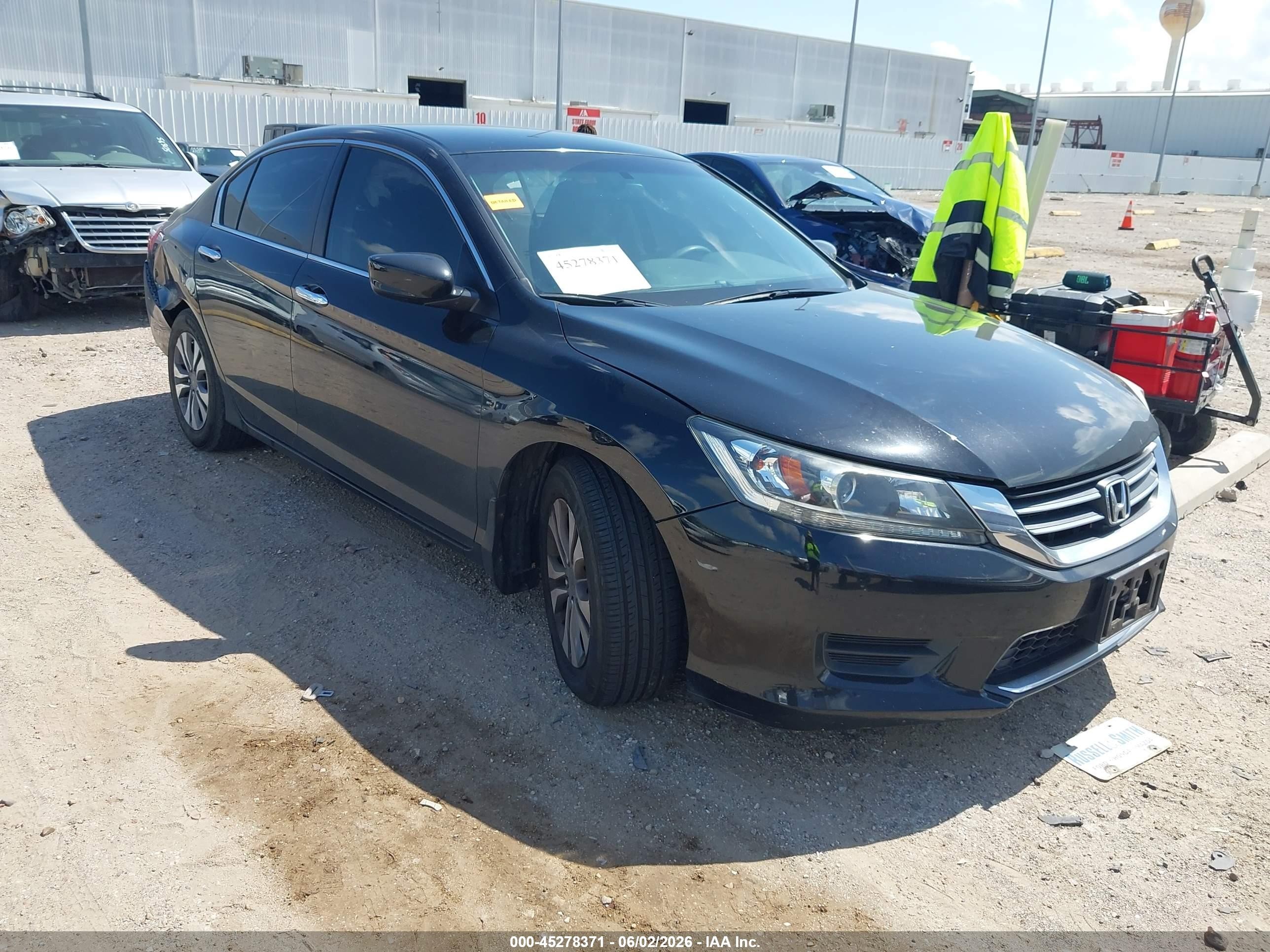 2013 Honda Accord Lx Black vin: 1HGCR2F33DA042132