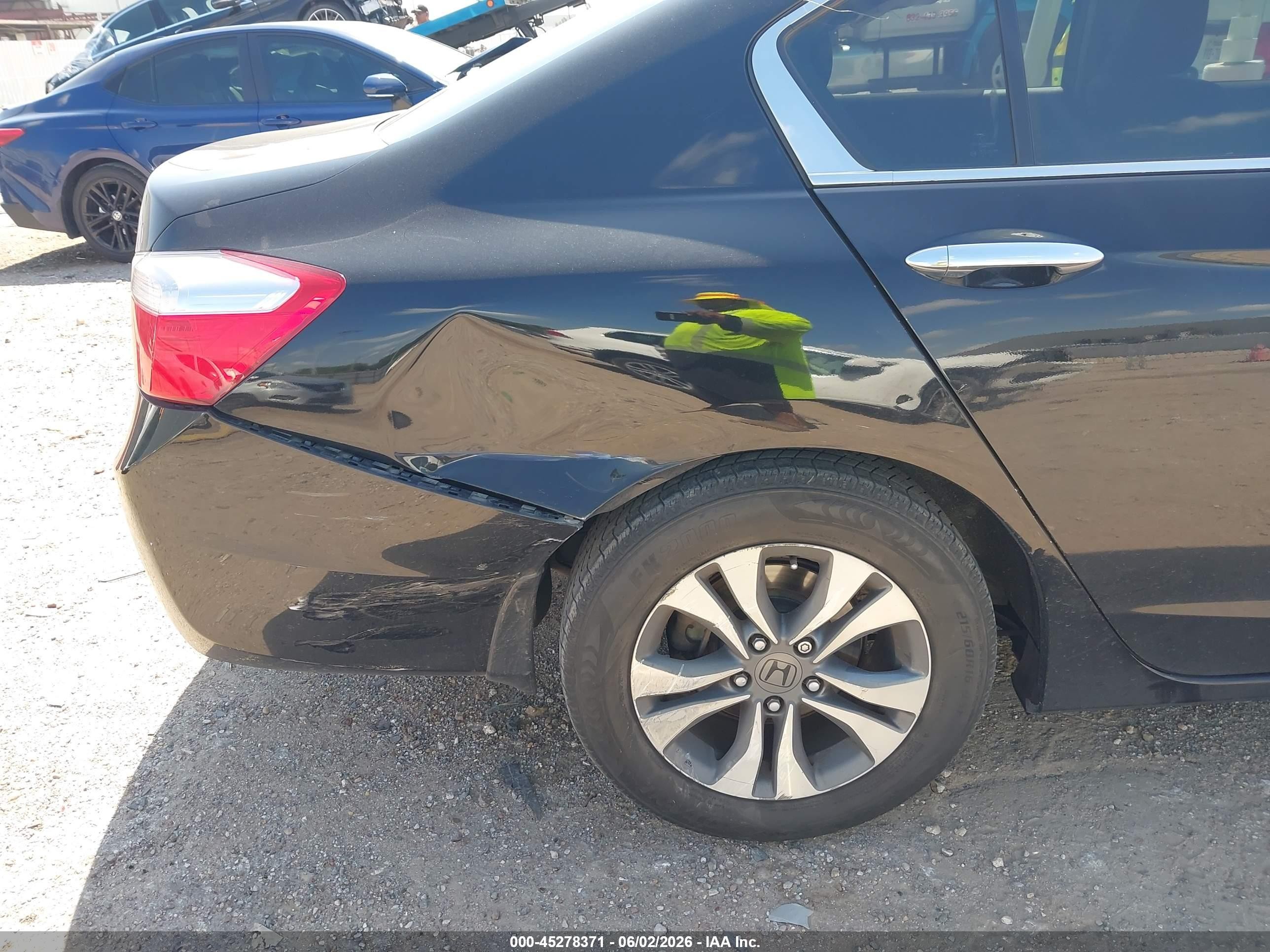 2013 Honda Accord Lx Black vin: 1HGCR2F33DA042132