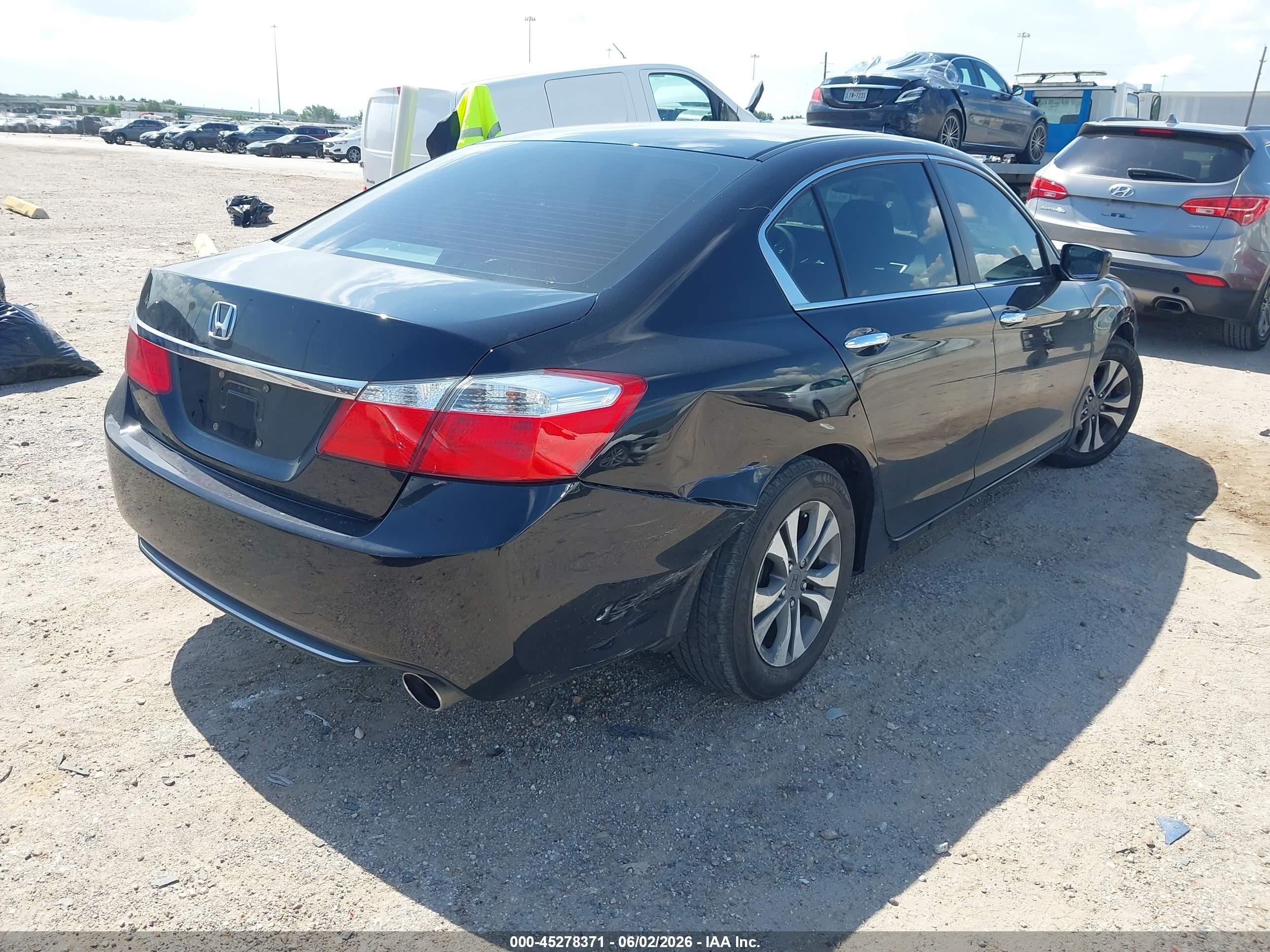 2013 Honda Accord Lx Black vin: 1HGCR2F33DA042132