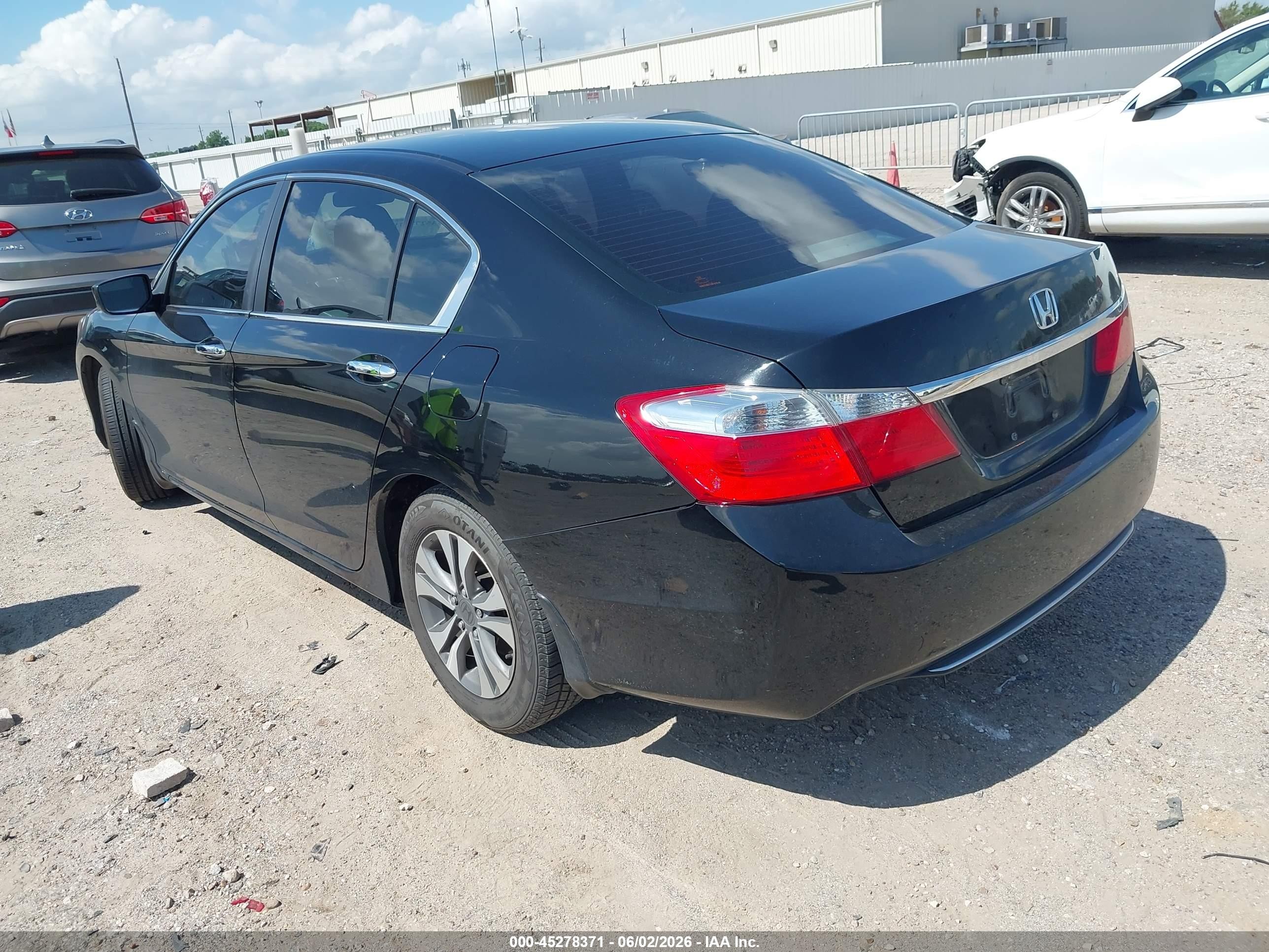2013 Honda Accord Lx Black vin: 1HGCR2F33DA042132