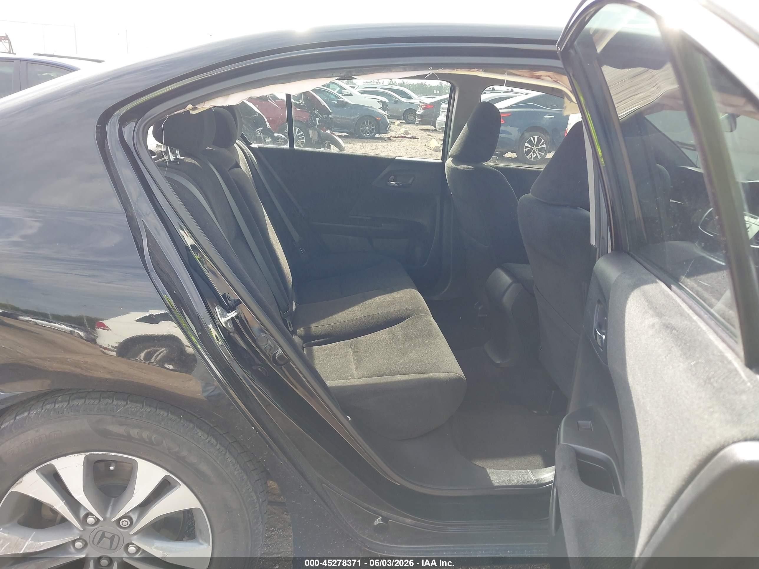 2013 Honda Accord Lx Black vin: 1HGCR2F33DA042132