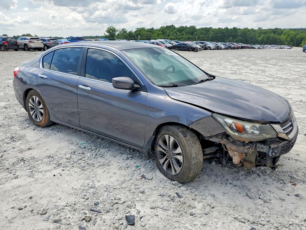 2013 Honda Accord Lx Gray vin: 1HGCR2F33DA046522