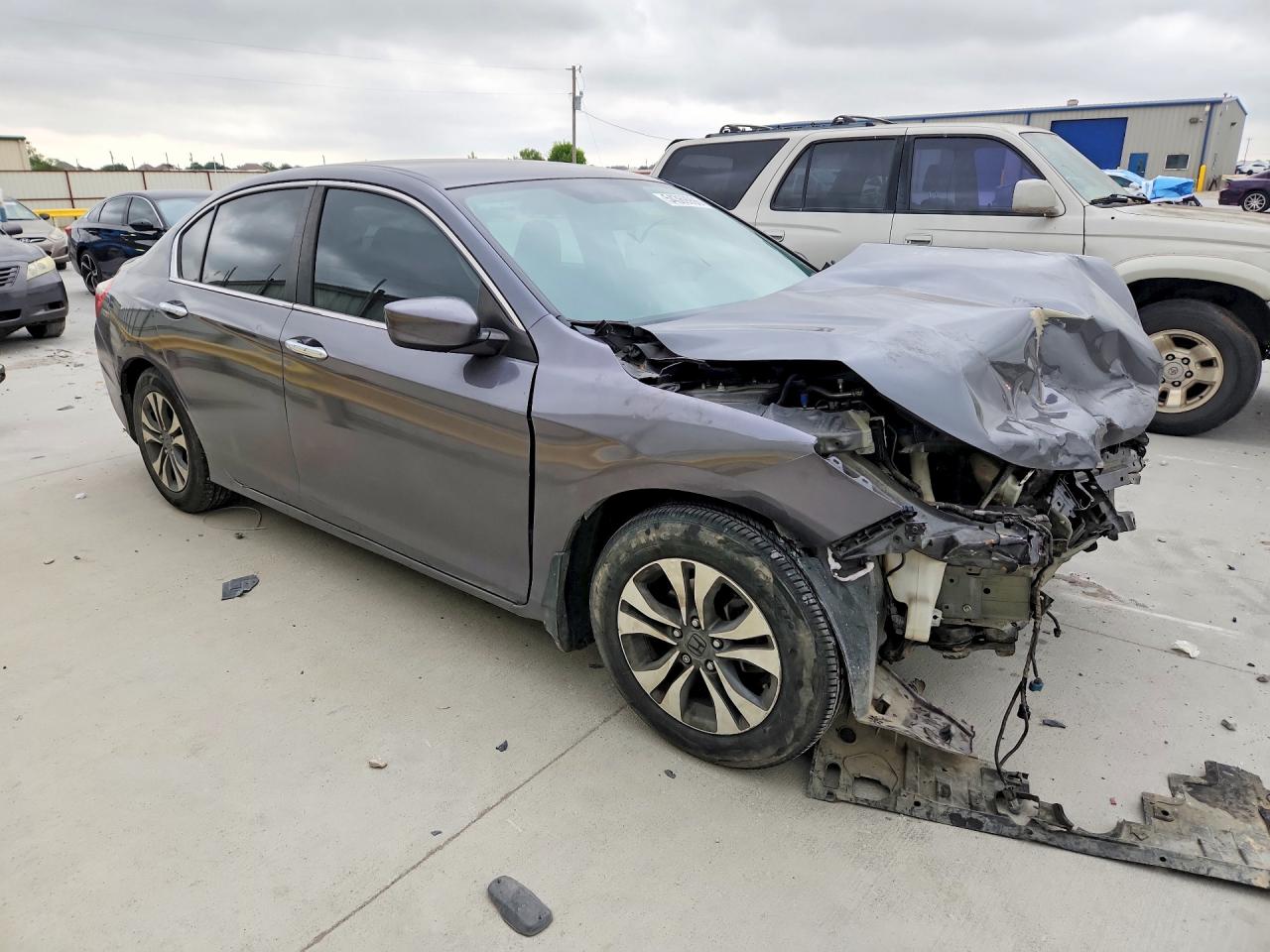 2013 Honda Accord Lx Gray vin: 1HGCR2F33DA050554