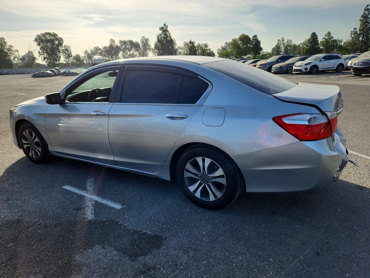 2013 Honda Accord Lx Silver vin: 1HGCR2F33DA053115