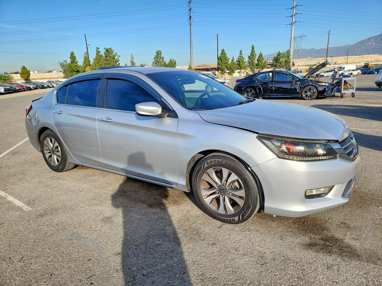 2013 Honda Accord Lx Silver vin: 1HGCR2F33DA053115