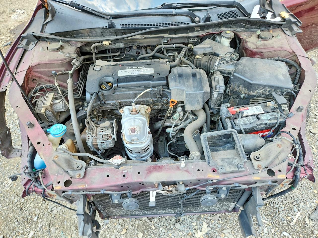 2013 Honda Accord Lx Burgundy vin: 1HGCR2F33DA091704