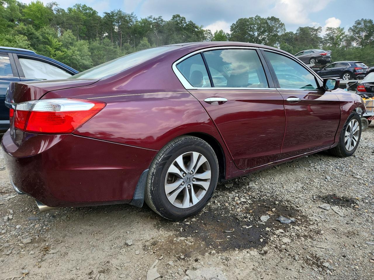 2013 Honda Accord Lx Burgundy vin: 1HGCR2F33DA091704