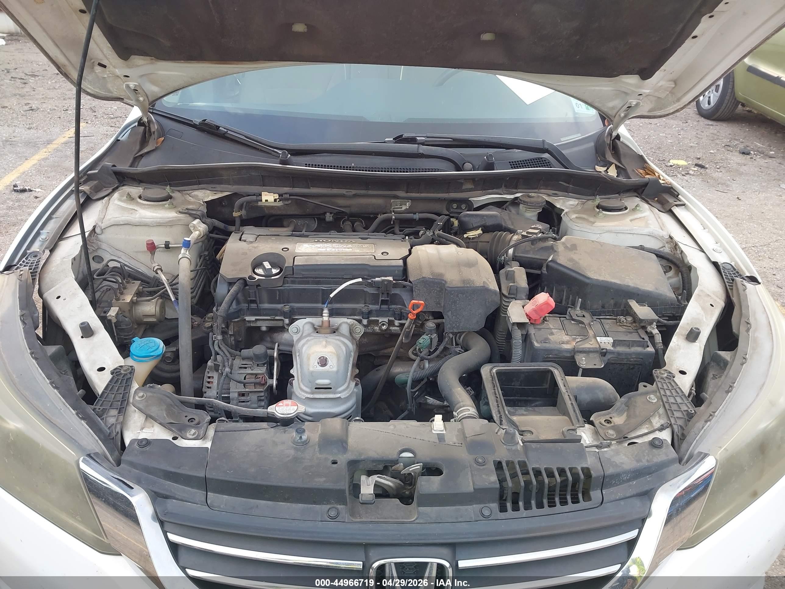 2013 Honda Accord Lx White vin: 1HGCR2F33DA097955