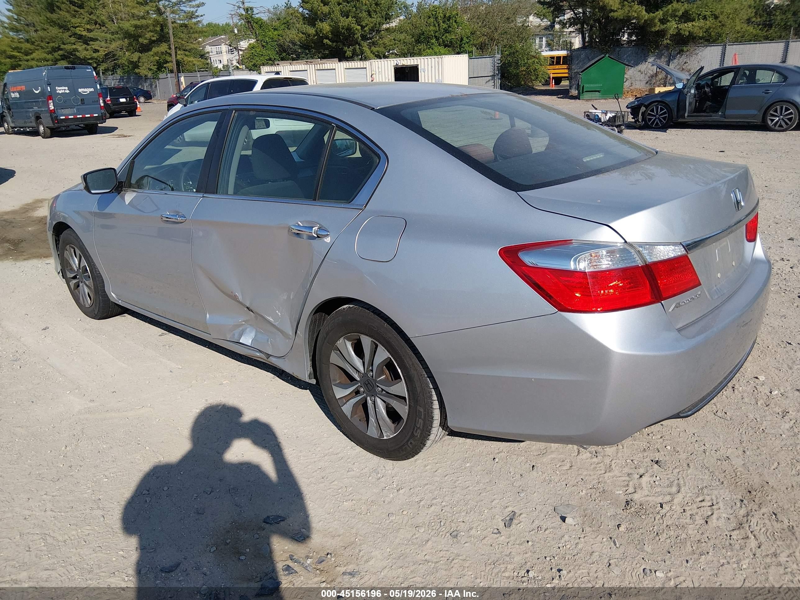 2013 Honda Accord Lx Silver vin: 1HGCR2F33DA114768