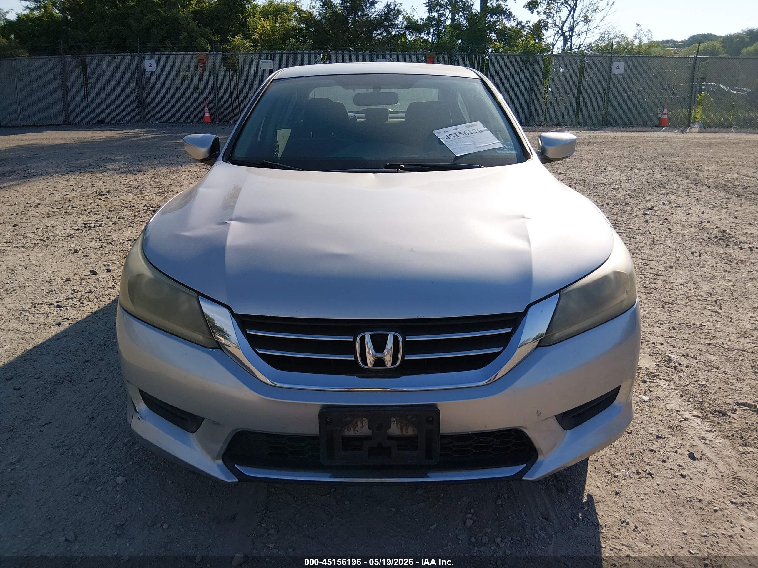 2013 Honda Accord Lx Silver vin: 1HGCR2F33DA114768